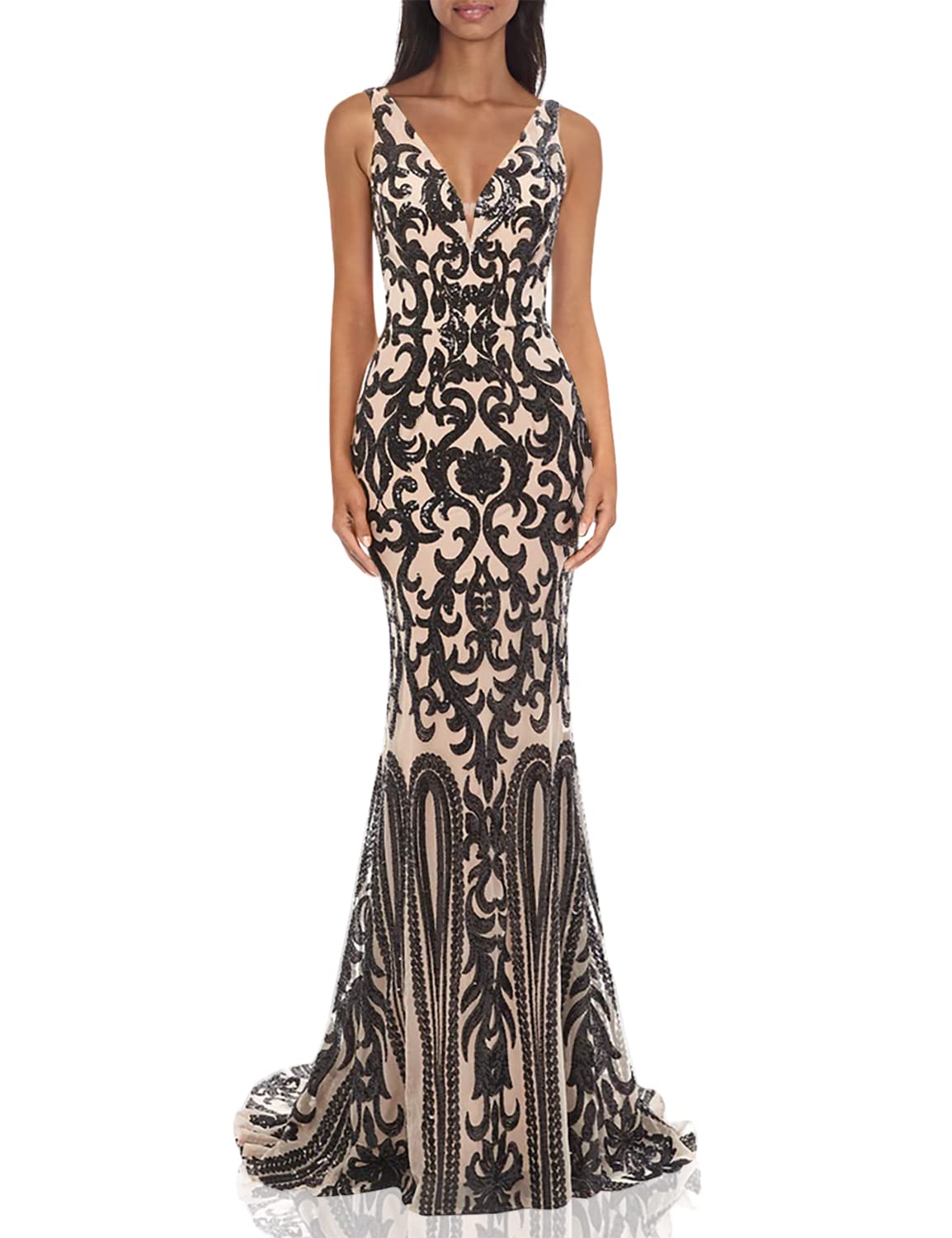 Leyidress Women's Mermaid Prom Dress - Elegant Bridesmaid Gown for Evening Party, Wedding, Cocktail & Formal Events