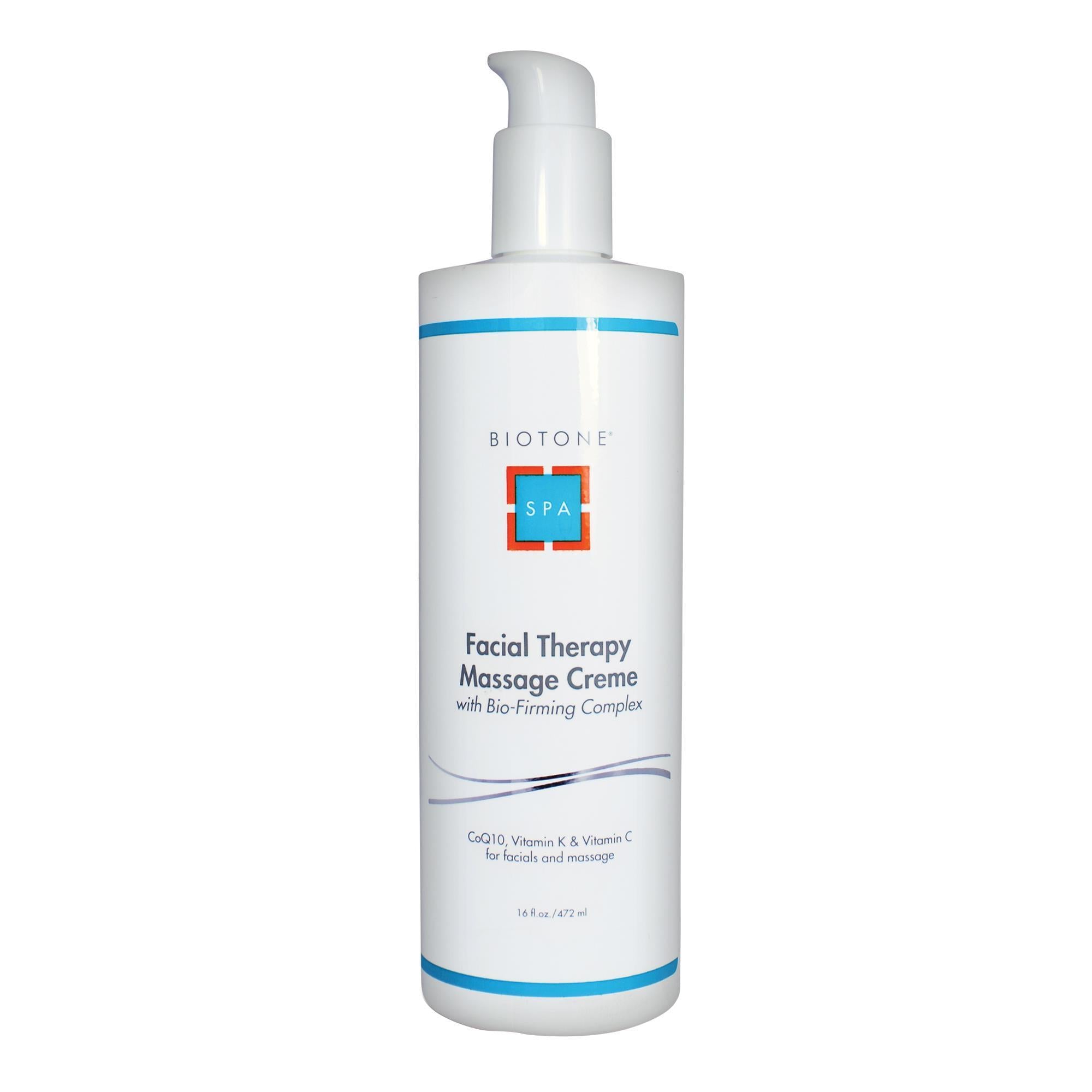 BIOTONE® Professional Facial Therapy Massage Cream - 16 fl oz Hydrating & Nourishing for Spa & Home Skincare Routine