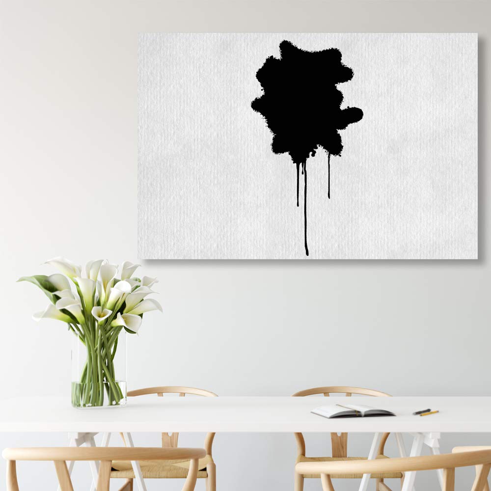 Rustic Ink Canvas Wall Art - 24x36 Inches Framed Paintings for Bedroom, Living Room, and Office Decor - Home Wall Decorations & Canvas Prints