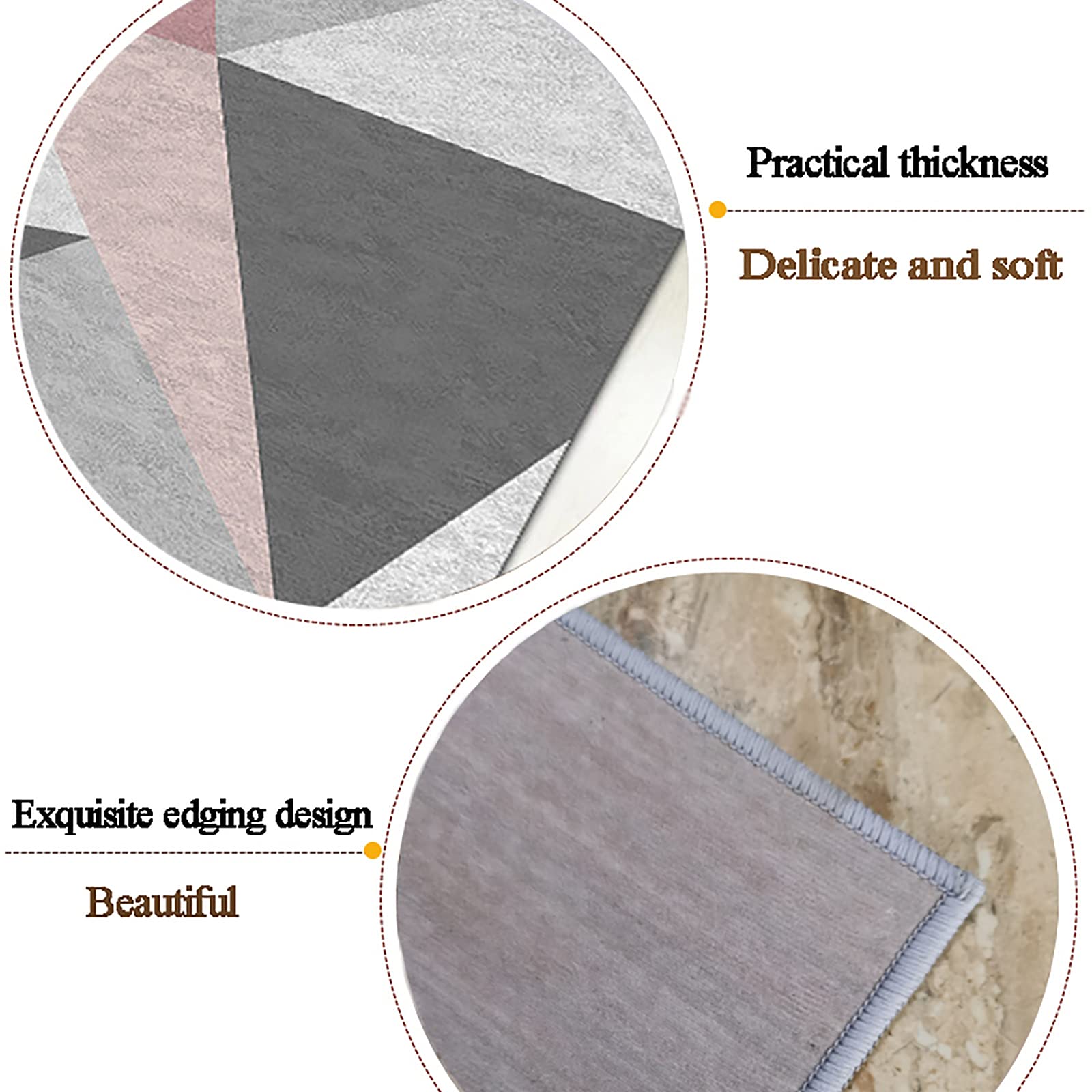 Non-Slip Rubber Backed Hallway Runner Rug - Washable Kitchen & Entryway Carpet - Custom Size 2x8ft (60x250cm) - Perfect for High-Traffic Areas, Bedrooms & Home Decor