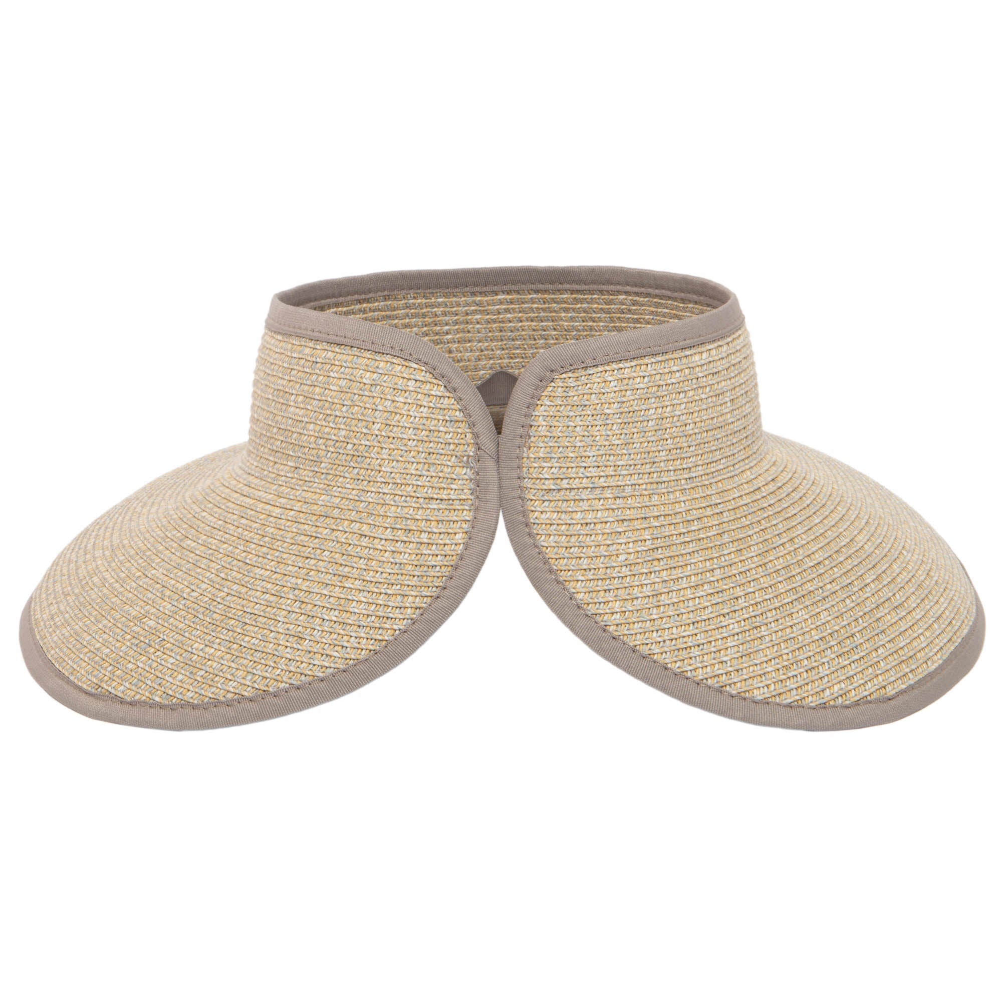 San Diego Hat Company Women's Ultrabraid Large Brim Visor - UV Protection Sun Hat for Beach, Golf, and Outdoor Activities