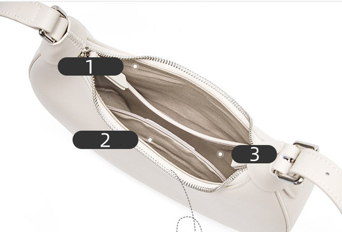 Stylish Single Strap Leather Crossbody Bag for Women - Fashionable & Durable Purse for Work, Travel & Everyday Use