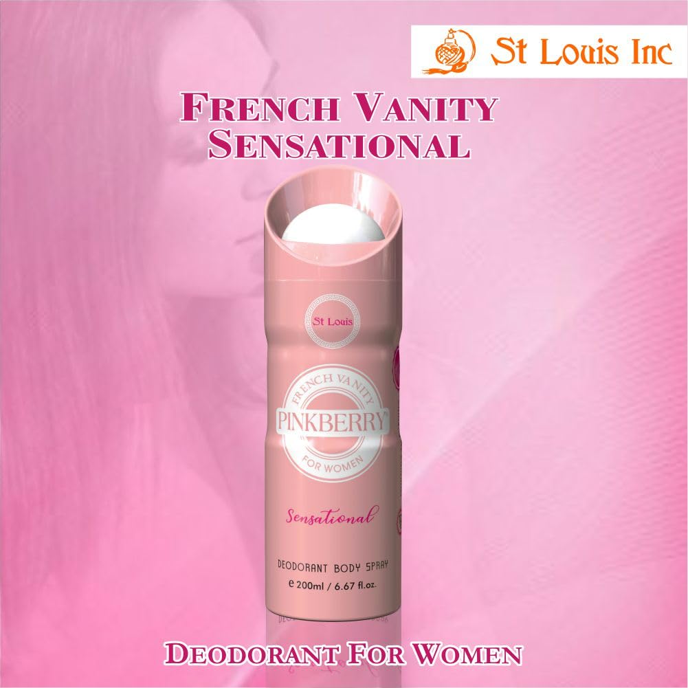 Blackberry & Pinkberry Deodorant Body Spray 400ml - Long Lasting Freshness for Women & Men - Perfect for Gym, Work & Daily Use