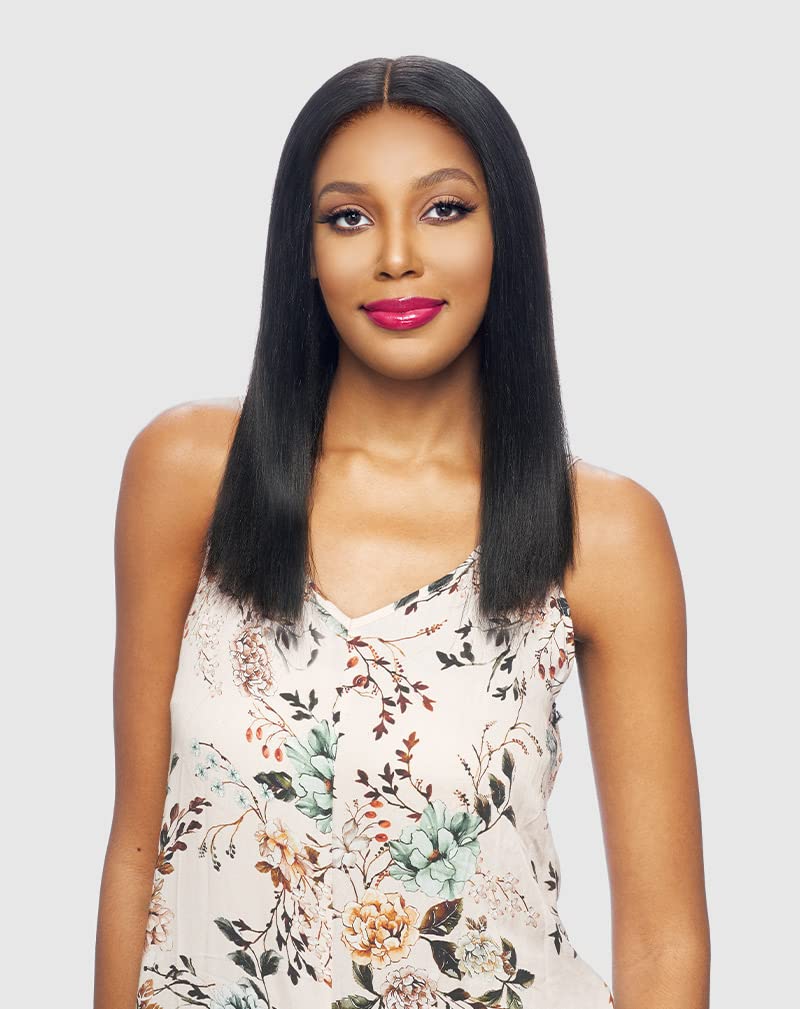 VANESSA Middle Part Human Hair Hand-Tied Swiss Lace Front Wig - Medium Long Length Style (OT30) | Natural Look for Everyday Wear, Parties & Special Events