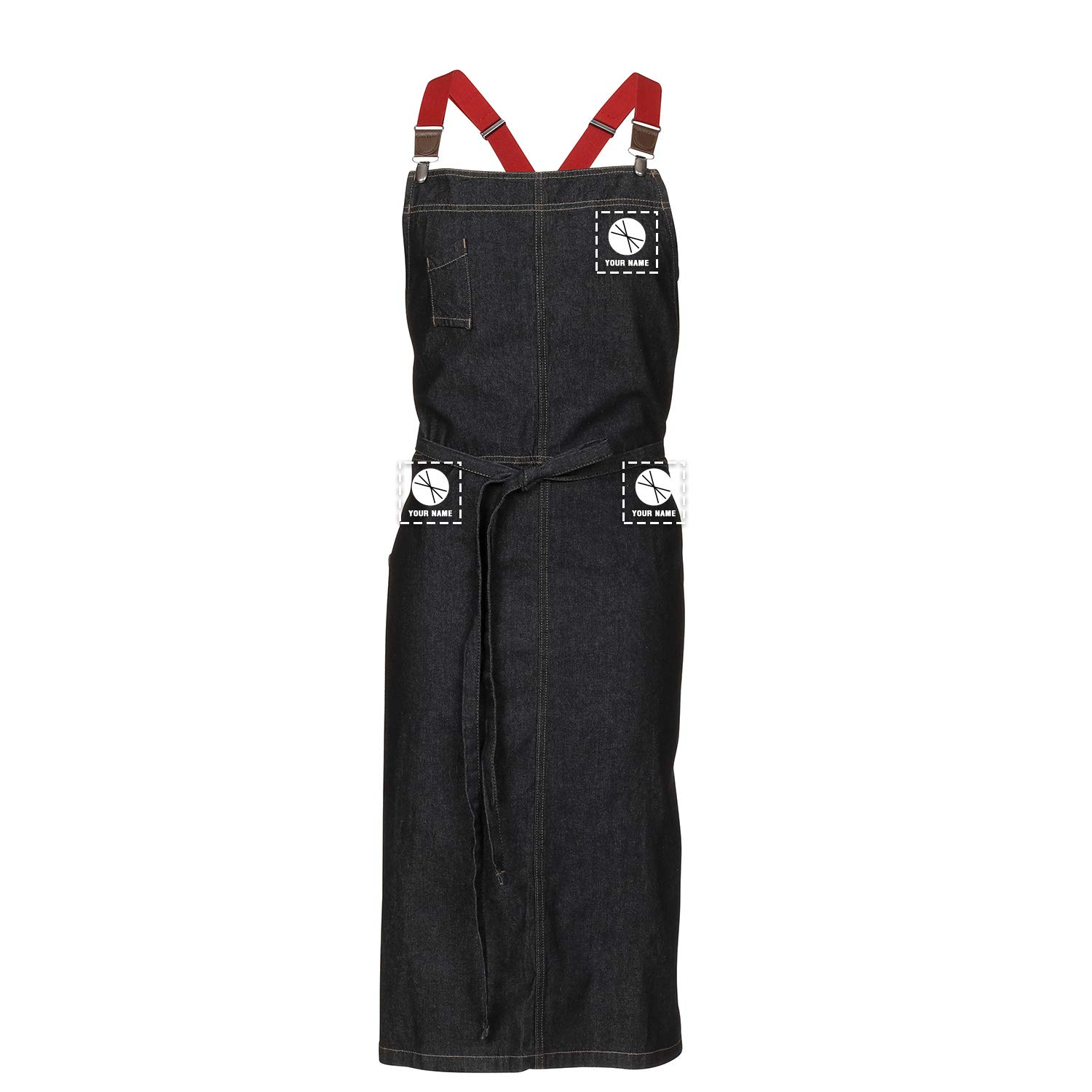 Chef Works Custom Unisex Berkeley Chef Bib Apron - Professional Kitchen & BBQ Cooking Apron for Chefs, Cooks & Home Use