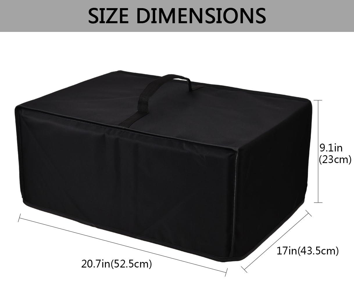 Heavy Duty Anti-Static Printer Cover - Waterproof, Heat-Resistant Dust Protection for HP Smart Tank Plus 651 & ENVY Inspire 7955e Wireless Printers (Black) | Perfect for Home Office & Small Business Use
