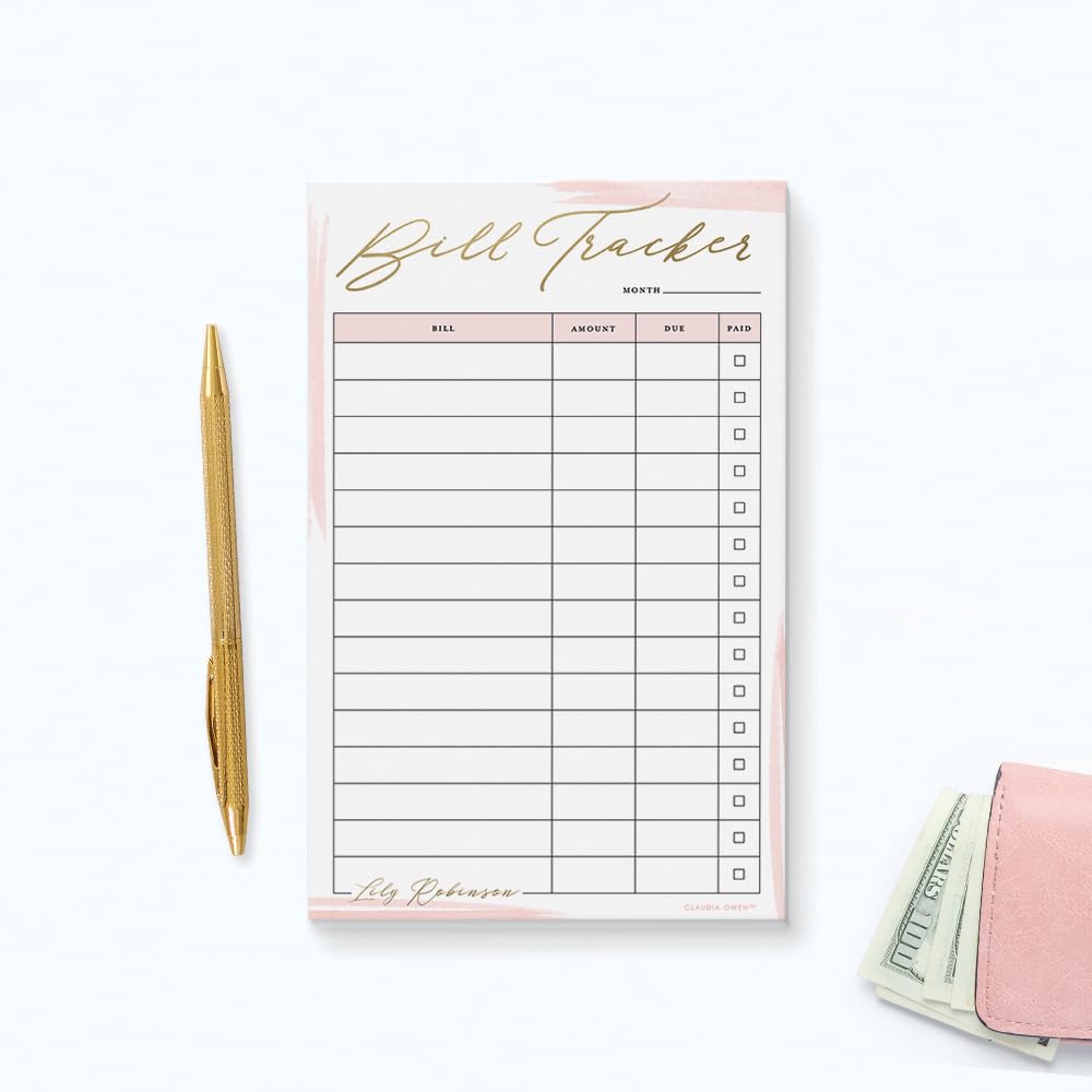 Budget Planner Notepad Set - Monthly Bill Tracker & Financial Organizer - 8.5