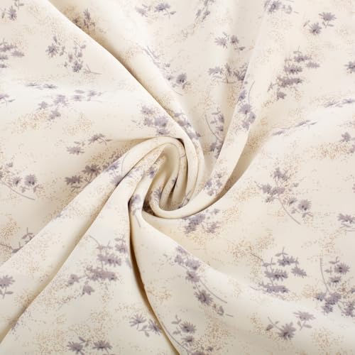 Beige Purple Floral