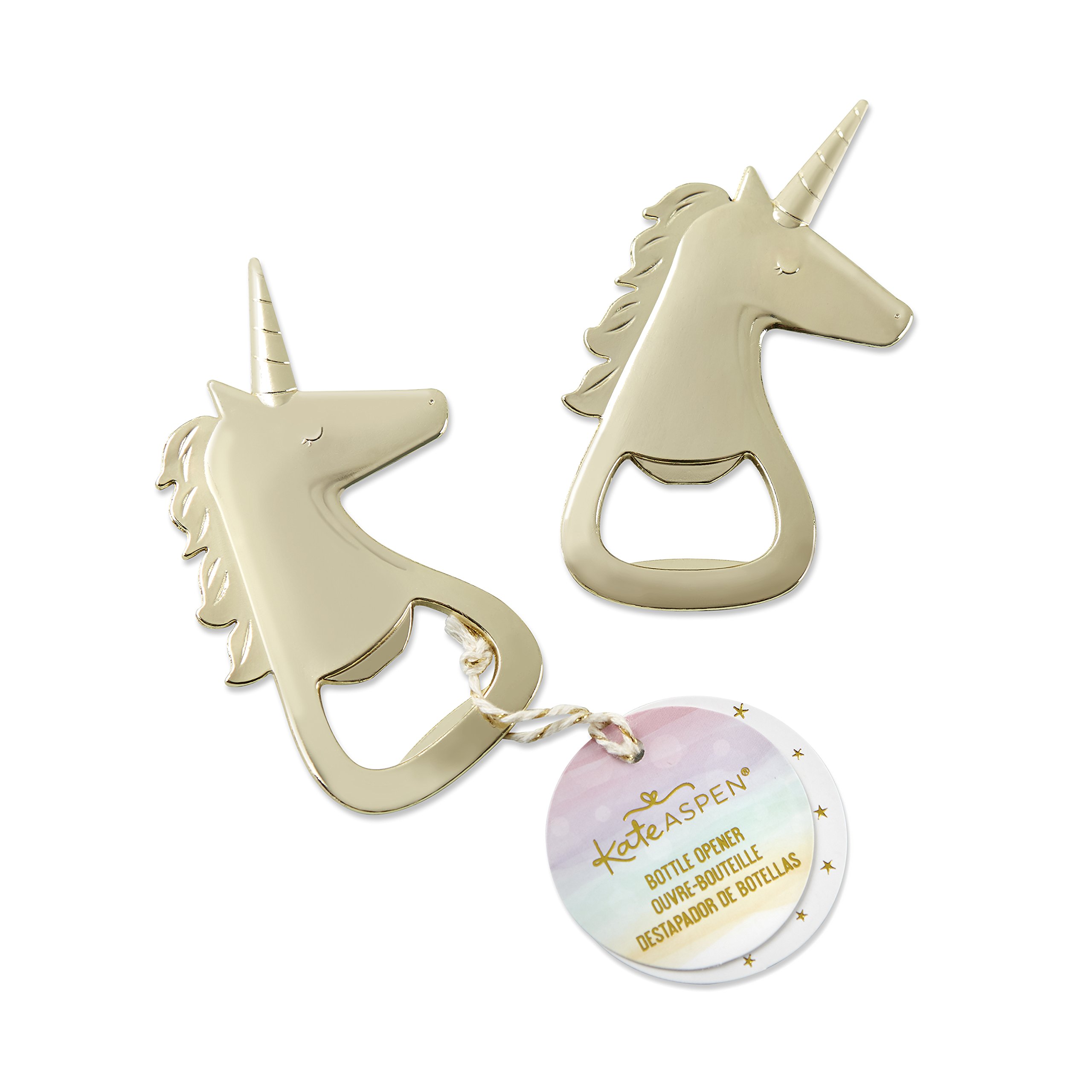 50 Pack Gold Unicorn Bottle Openers - Bulk Party Favors for Birthday, Wedding, Baby Shower & Bachelorette - Fun Novelty Gift for Beer & Wine Lovers - Great for Bars, Home Use & Events
