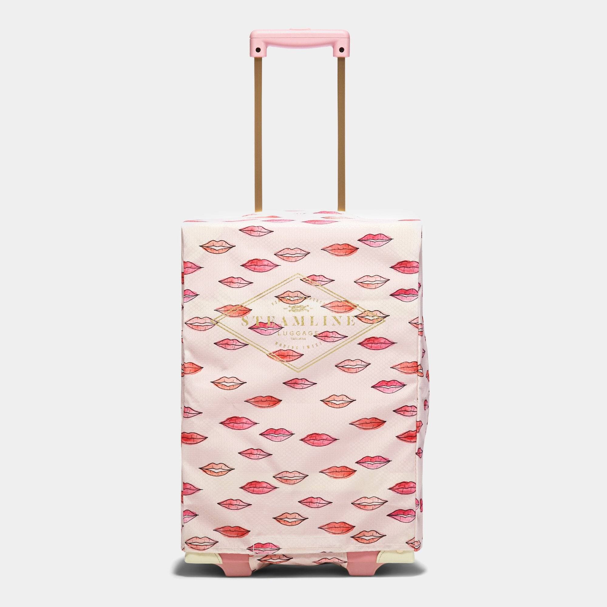 Lip Print Protective Cover for Luggage - Carry-On Size, TSA Approved, Durable Scratch-Resistant Travel Accessory for Suitcases, Backpacks & Bags - Perfect for Air Travel, Business Trips & Vacation
