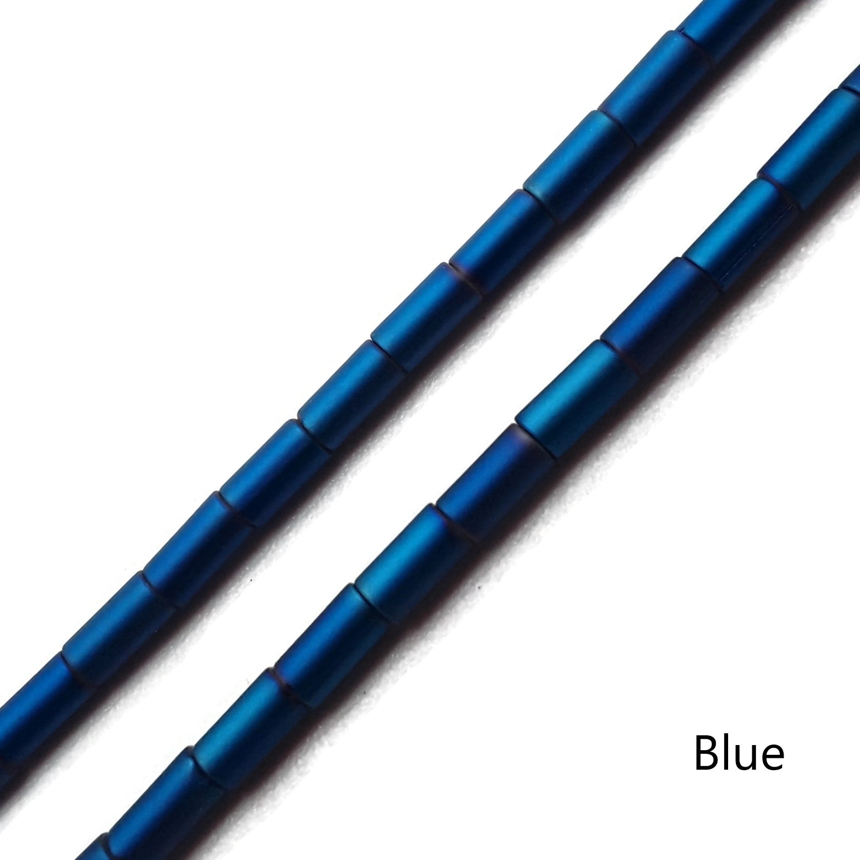 2x5mm Matte Crystal Glass Tube Beads - 15 Strands for Jewelry Making, DIY Crafts, and Bracelet Designs