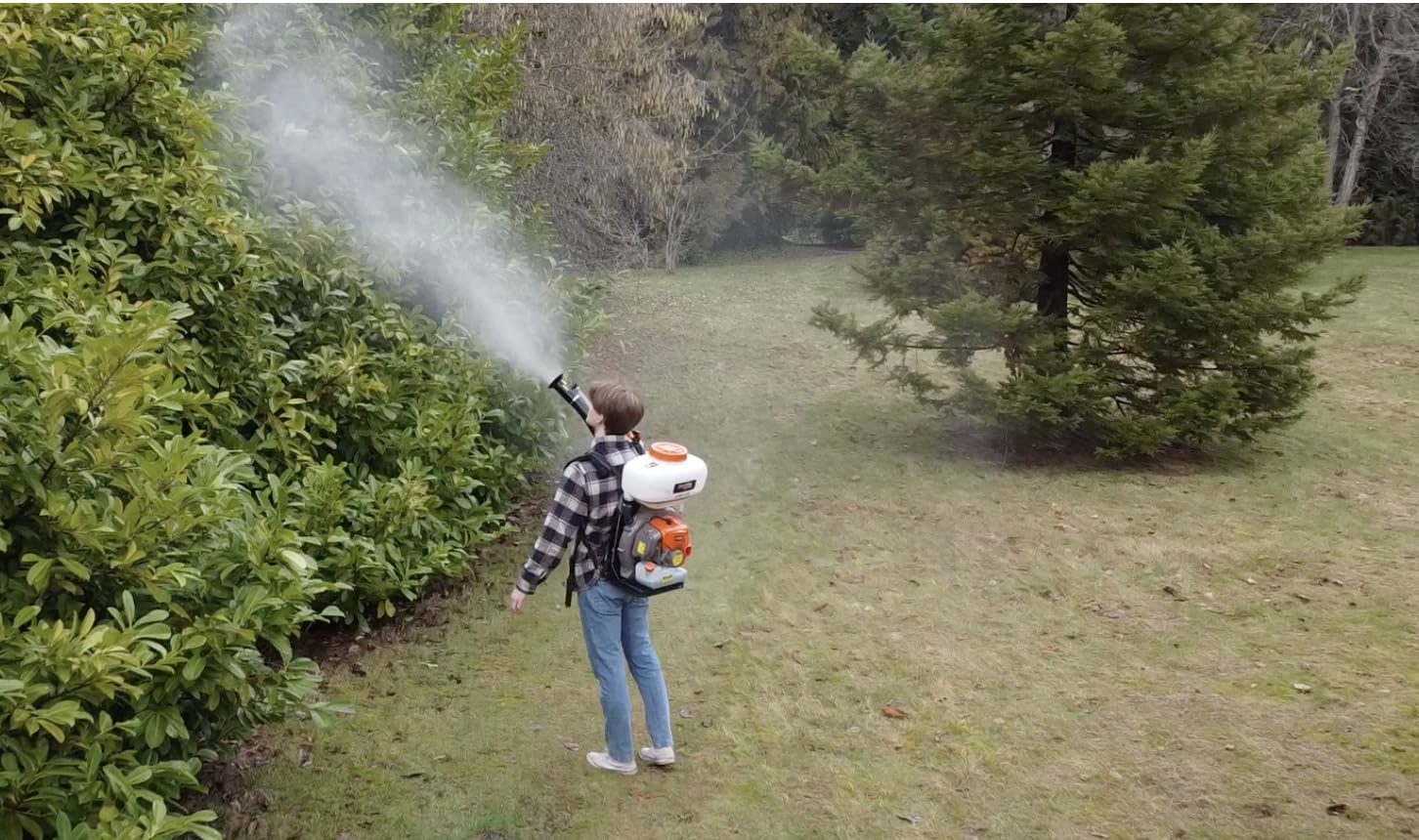 New Mister Duster Mosquito Sprayer - Professional Backpack Fogger for Outdoor Pest Control | Ideal for Yards, Gardens & Camping