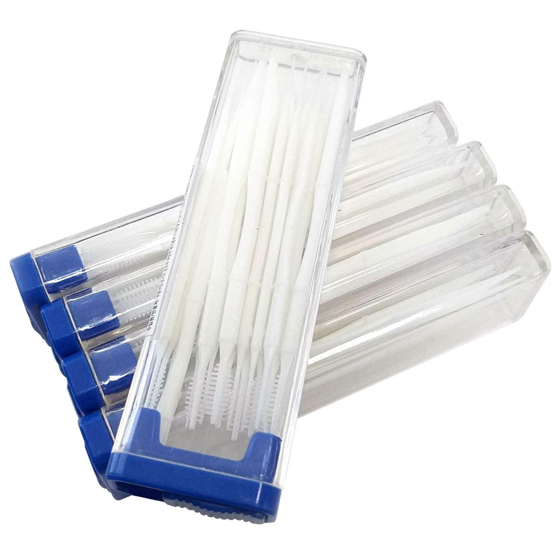 GARASANI Portable Interdental Toothpicks - 90 Count (5 Packs x 18) | Dental Oral Care Tooth Stick Brush for Teeth Cleaning & Food Residue Removal | Perfect for Travel, Home & Office Use
