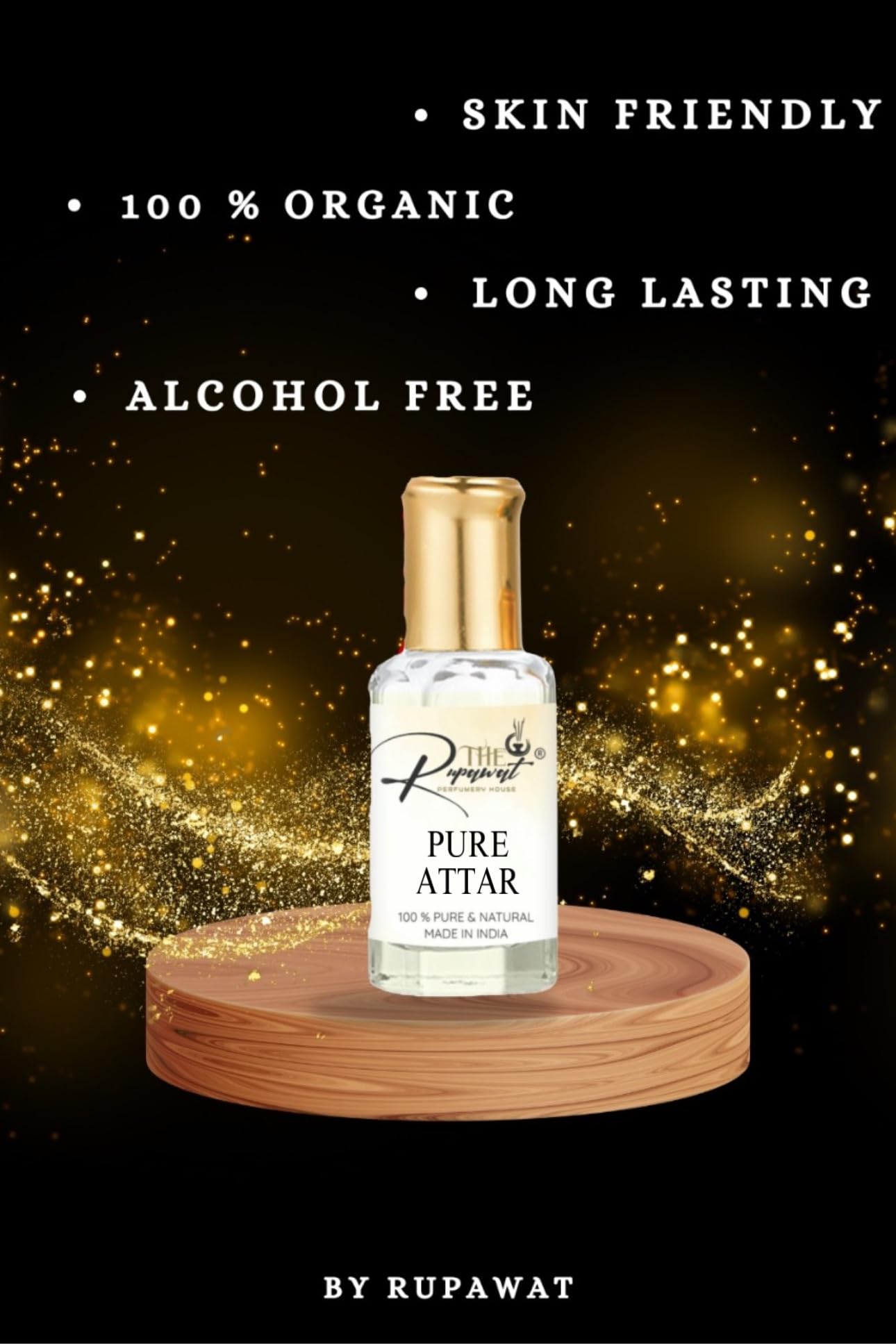 Broot Natural Attar by Rupawat Perfumery - 100% Alcohol-Free Long Lasting Perfume Oil for Men & Women (12ml) - Premium Fragrance for Daily Wear, Special Occasions & Gift Giving