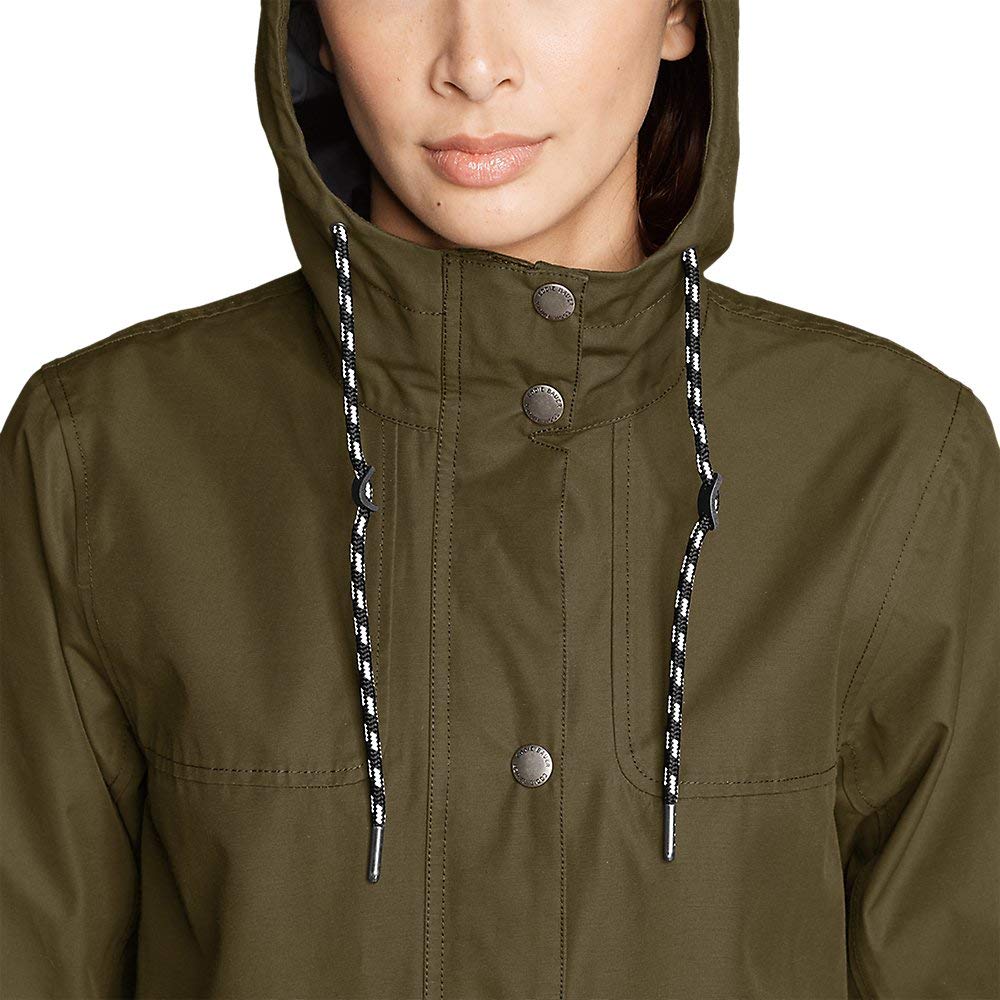 Eddie Bauer Women's Charly Waterproof Rain Jacket Parka - Lightweight Windproof Outdoor Coat for Hiking, Camping & Everyday Wear