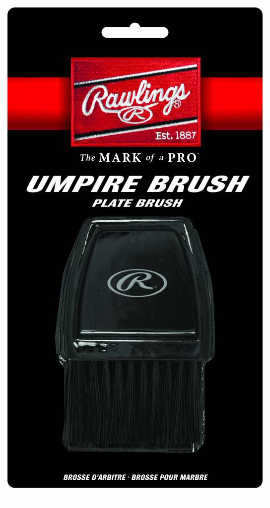 Rawlings Umpire Brush TUBR - Professional Baseball Umpire Dirt Brush for Home Plate Cleaning - Perfect for MLB, Little League & Softball Games