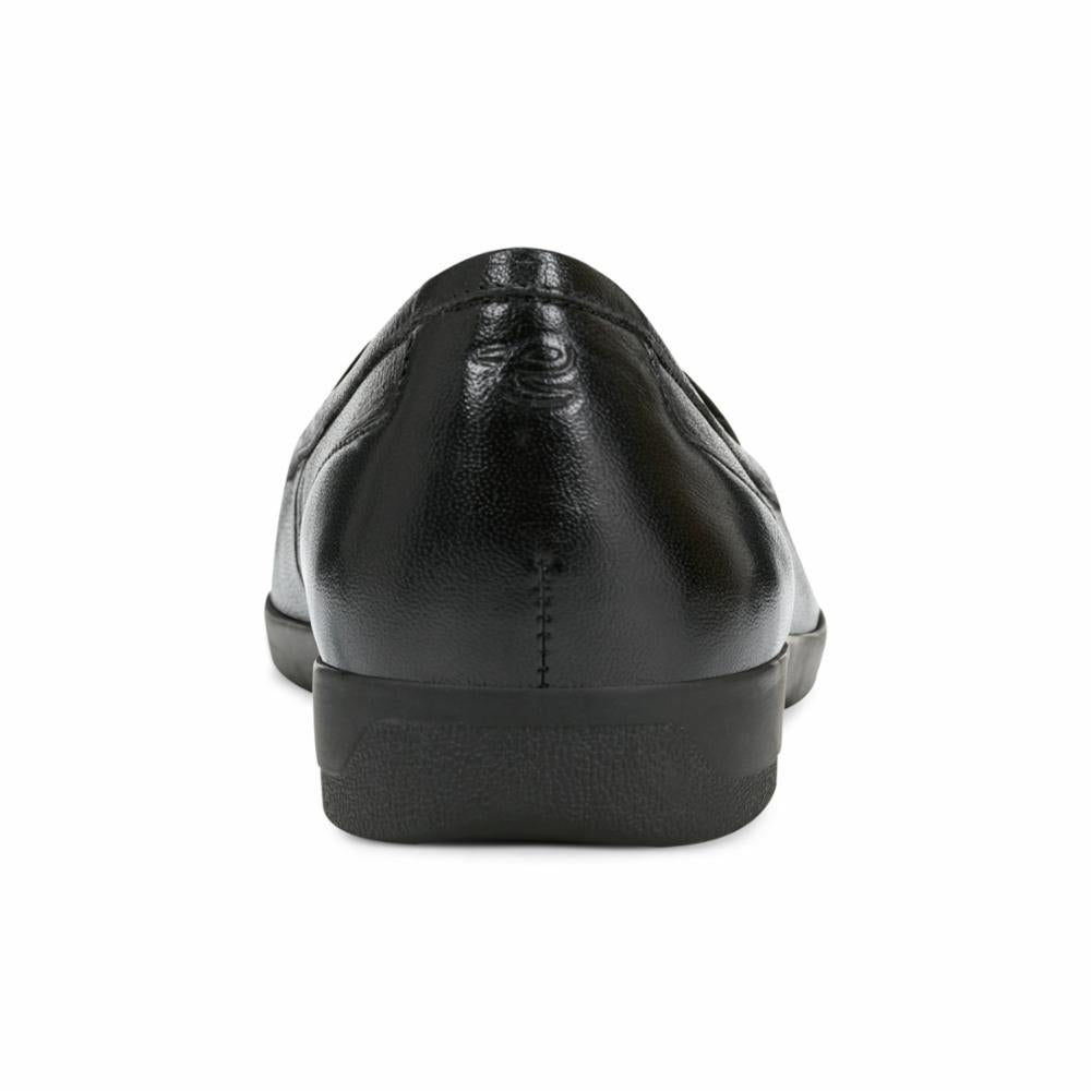 Easy Spirit Women's Devitt Black M Walking Shoes - Comfortable Slip-On Loafers for Women, Perfect for Work, Travel & Everyday Wear
