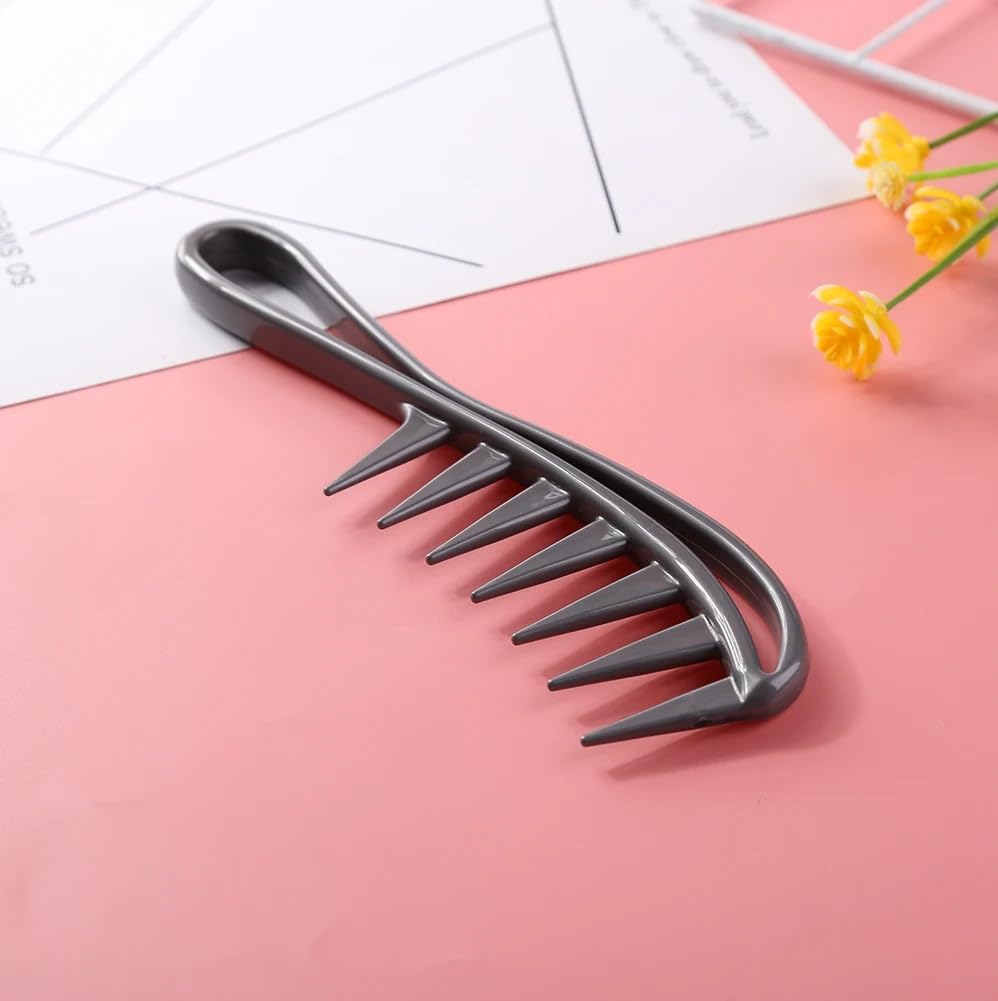 Jibaro Wide Tooth Detangling Comb - Flexible Shower Comb for Long, Thick, Curly Hair - Anti-Static Hair Brush for Wet & Dry Hair - Perfect for Detangling, Styling & Gentle Hair Care