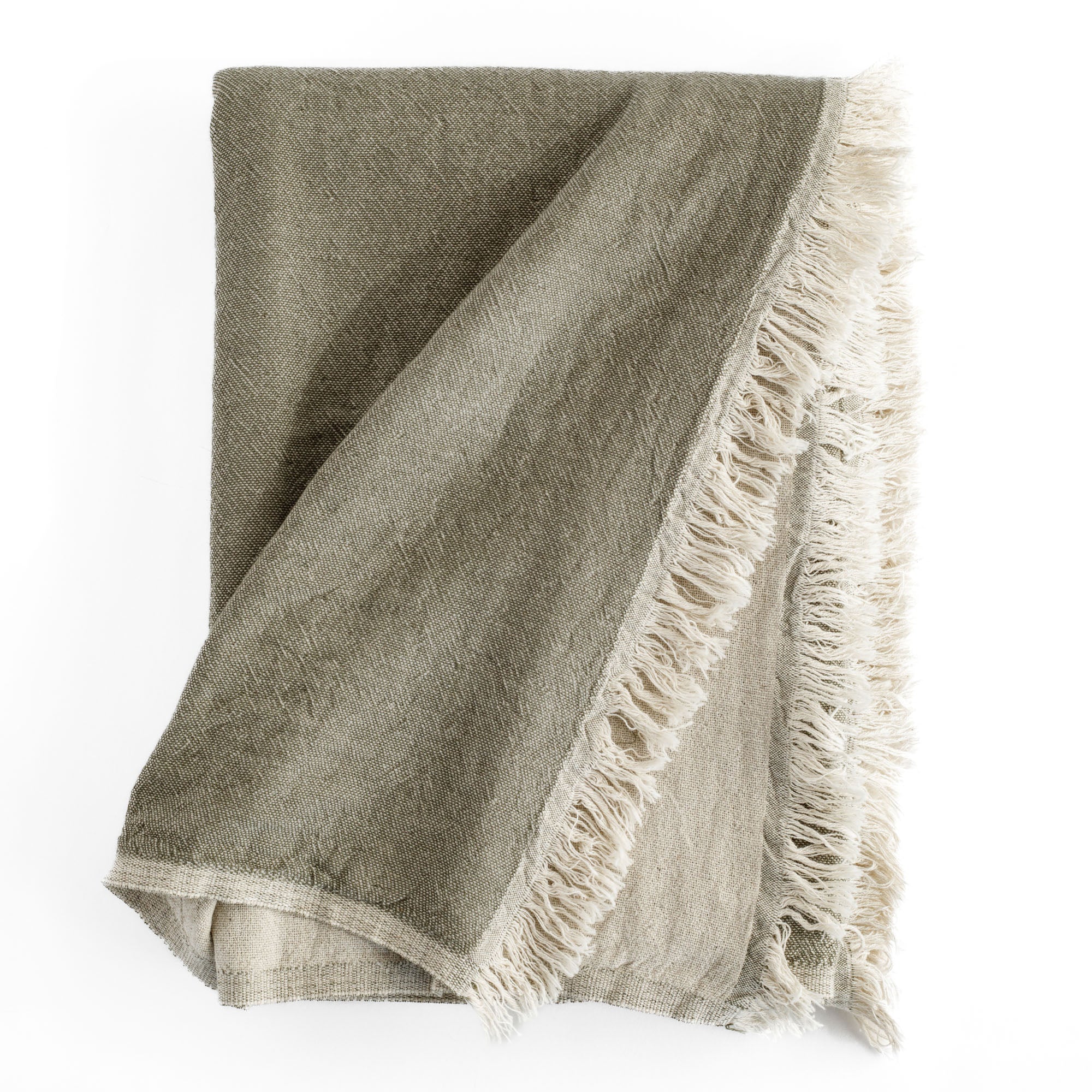 Soft & Cozy Alba Throw Blanket in Olive Green - Perfect for Sofa, Bed & Outdoor Use - Lightweight & Warm Knit Blanket for Home Decor & Gifts