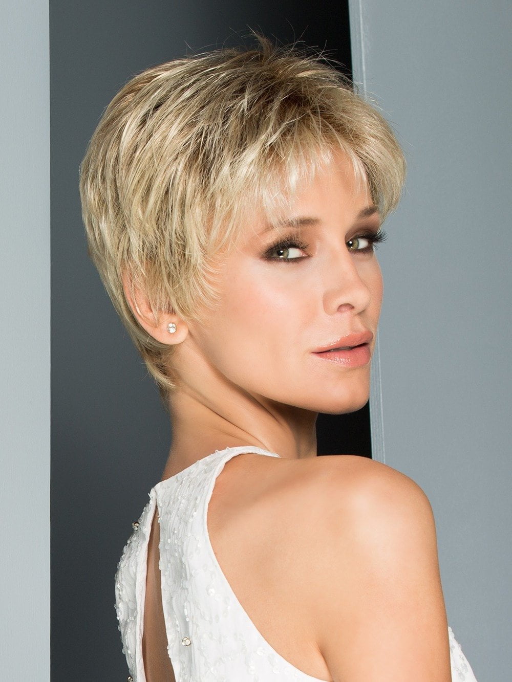 Aura Synthetic Lace Front Wig with Mono Top - Natural Looking Human Hair Wig for Women - Perfect for Daily Wear, Cosplay & Special Occasions