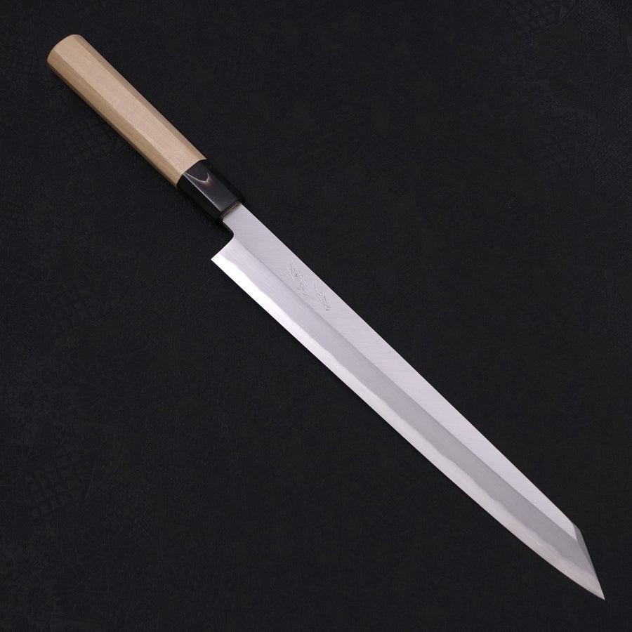 Premium Yanagi Kiritsuke Knife - Blue Steel #2 Kasumi Finish with Magnolia Buffalo Handle (270mm) - Ideal for Sushi, Sashimi & Japanese Cuisine Preparation