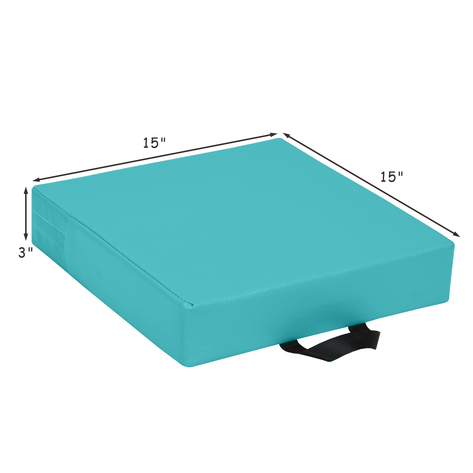 Costzon 6-Piece 15 Inch Thick Waterproof Floor Cushions for Kids - Soft Flexible Seating with Handles for Daycare, Classroom, Home & Nursery - Portable Deluxe Foam Seating for Preschool & Kindergarten - Perfect for Reading Nooks, Play Areas & Group Activities