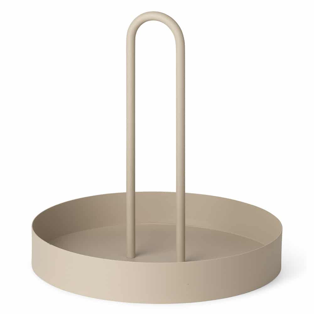 FERM LIVING Grib Tray in Cashmere - Elegant Scandinavian Home Decor Serving Tray for Coffee Table, Dining, and Living Room Organization