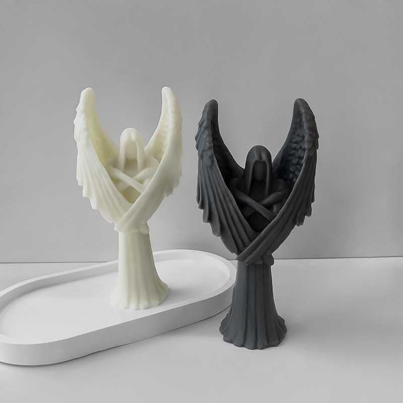 Tone Fun Guardian Angel Silicone Candle Molds for DIY Candles, Resin Crafts, Aromatherapy & Wax Soap Making - Perfect for Home Decor, Handmade Gifts and Crafting Projects