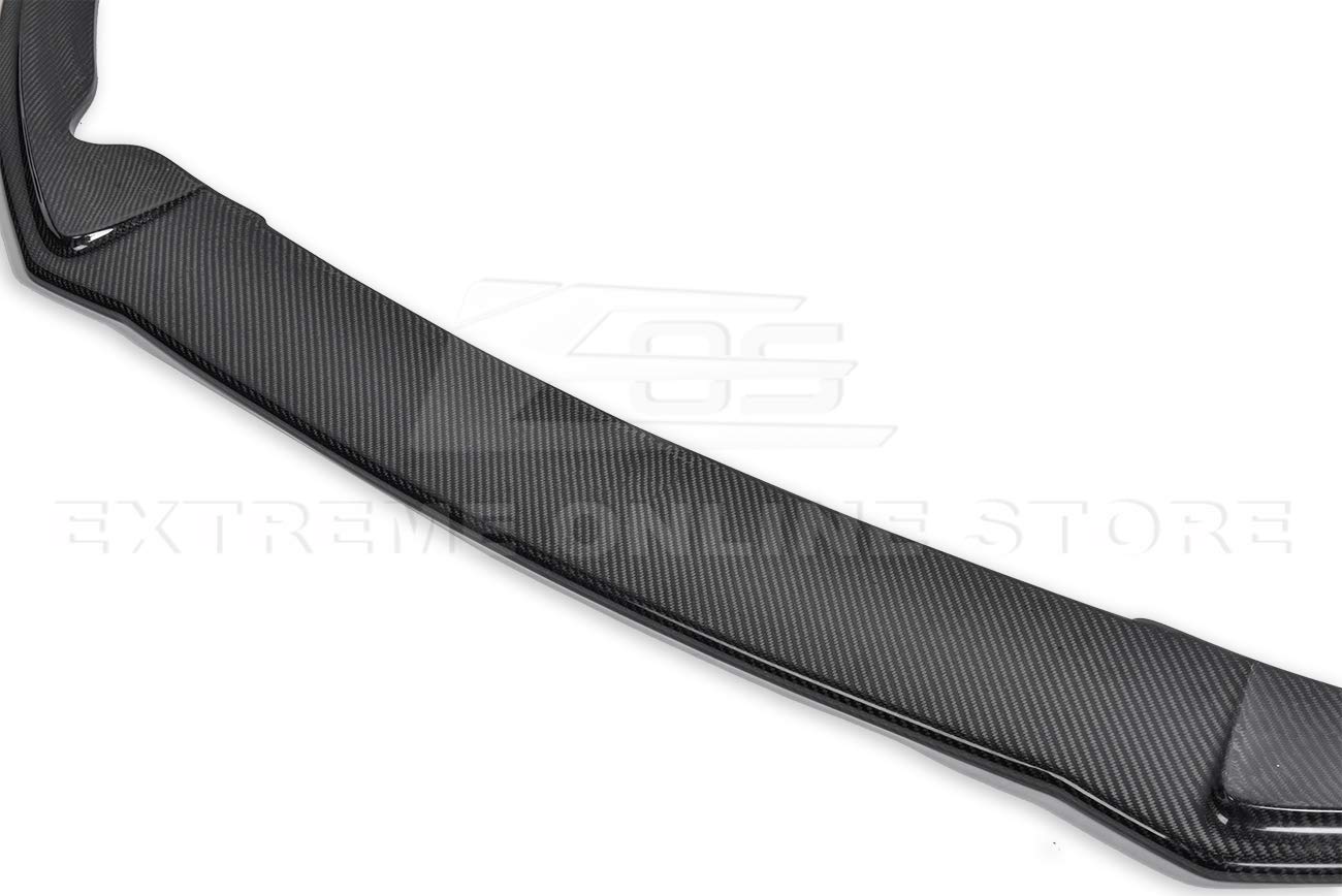 Carbon Fiber Front Bumper Lip Splitter for 2015-2018 Ford Focus ST MK3.5 | Replacement & Add-On Bottom Line | Enhance Sporty Look & Aerodynamics | Perfect for Car Enthusiasts & Street Racing