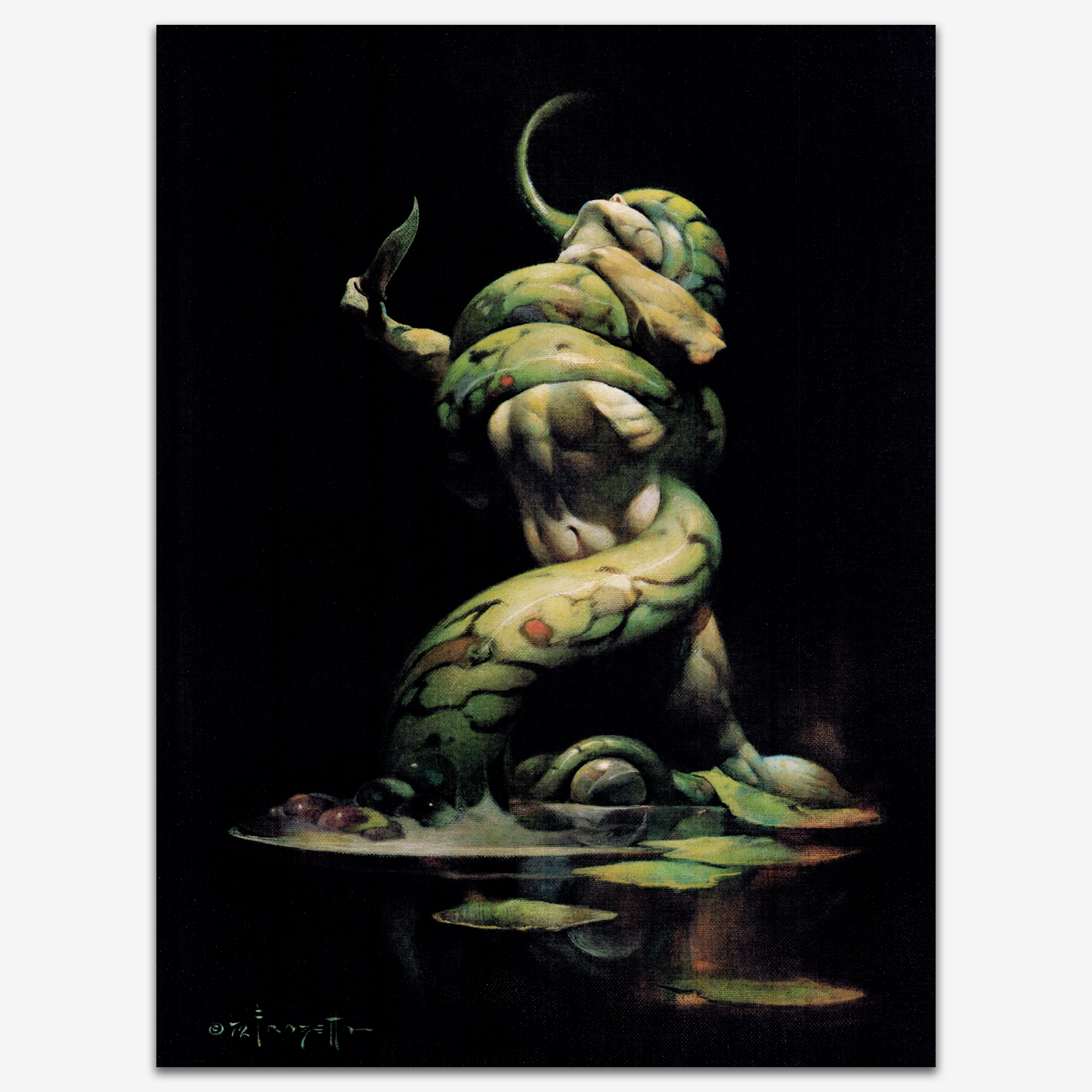 Vintage Serpent Print 75 - Retro Snake Design for Home Decor, Wall Art & Gift Ideas - Perfect for Living Room, Bedroom & Office Spaces