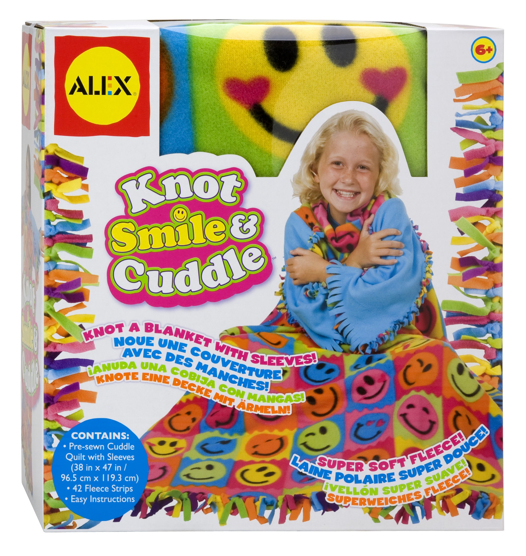 ALEX Toys Craft Knot Smile and Cuddle - DIY Plush Animal Kit for Kids, Creative Sewing & Stuffed Animal Making Activity - Perfect for Birthday Gifts, Arts & Crafts Projects, and Family Bonding Time