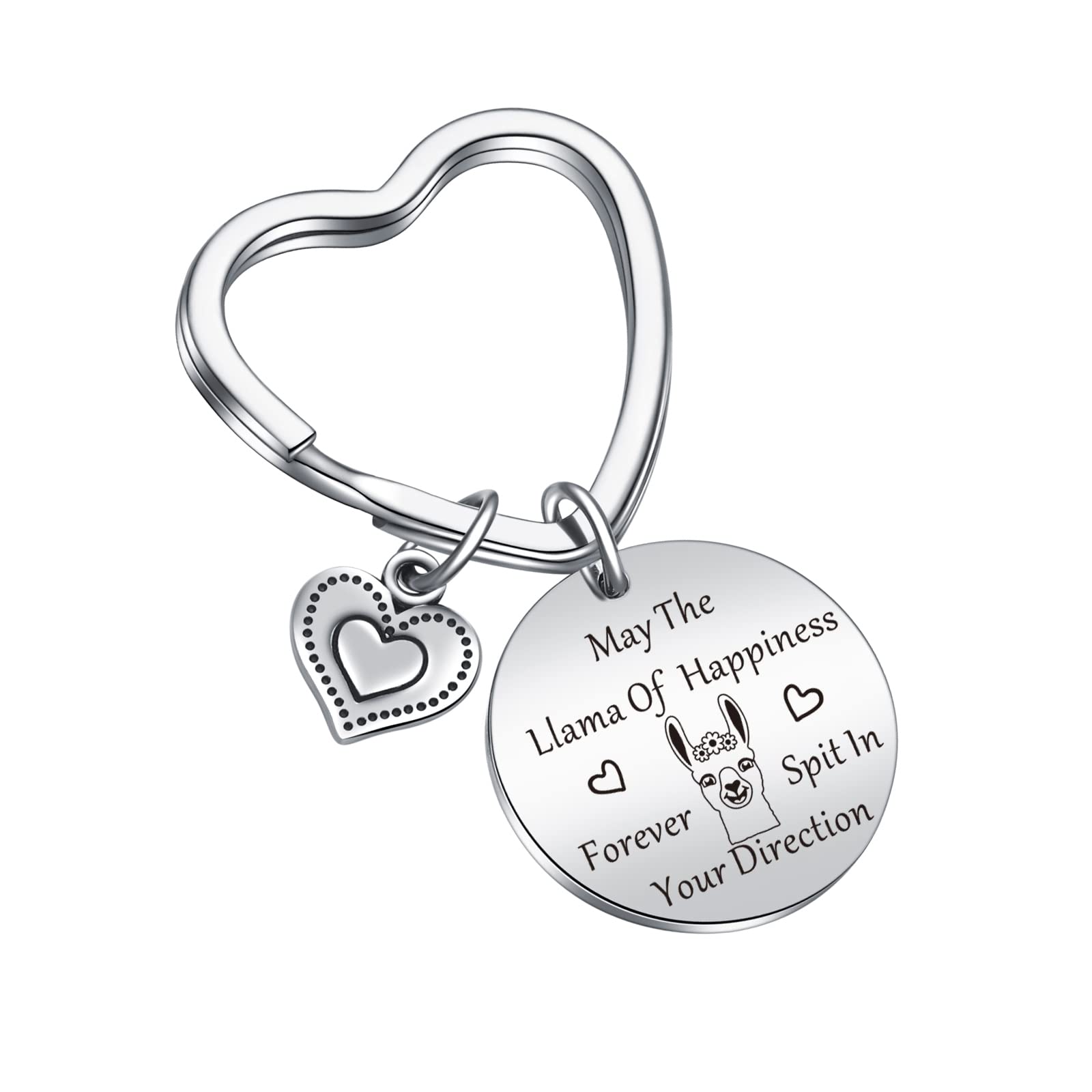 Llama Jewelry Keychain - Unique Animal Lover Gift for Mom, Sister & Llama Owners - Cute Alpaca Pendant Keyring for Women - Perfect Birthday, Christmas & Friendship Day Present