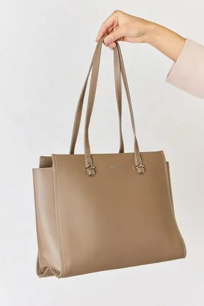 David Jones Medium Work Tote Bag for Women - Professional Laptop Bag with Spacious Compartment | Perfect for Office, Business Travel & Daily Commute