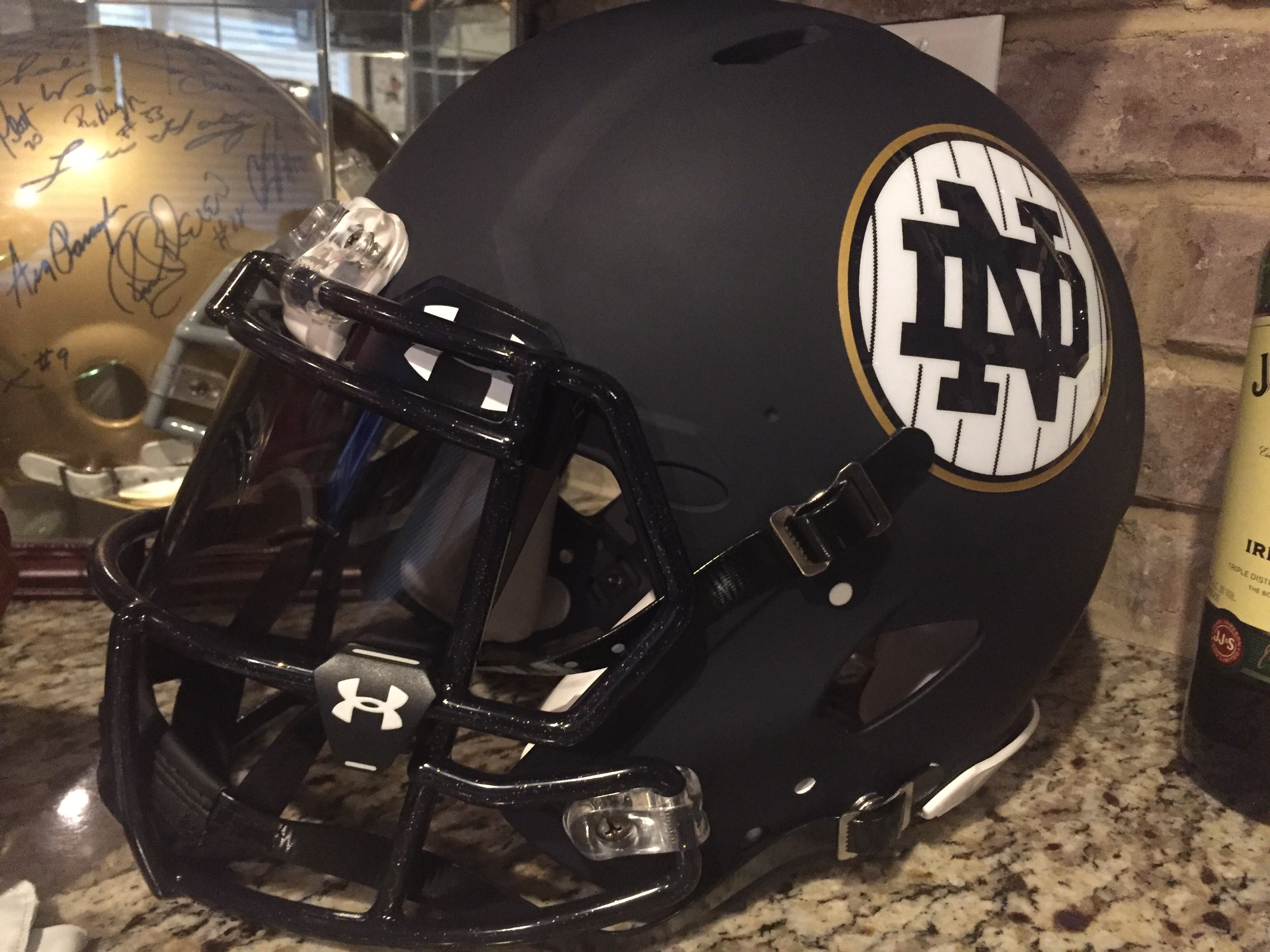 Authentic Riddell Speed Football Helmet - Notre Dame 2018 Shamrock Series Limited Edition | Perfect for Game Day, Collectibles, and Sports Memorabilia Displays