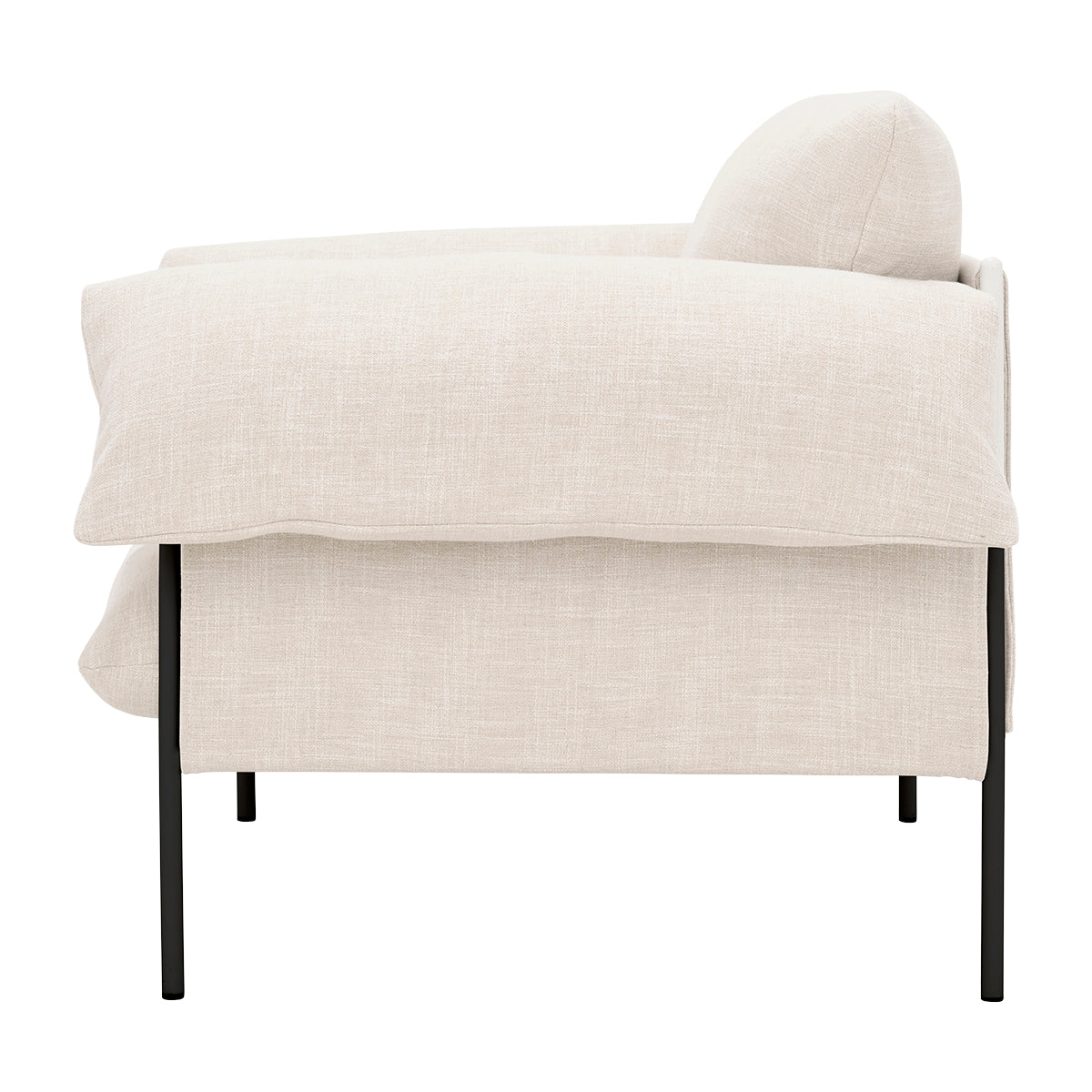 Byron Alva Armchair - Modern Accent Chair for Living Room, Bedroom & Office - Comfortable Upholstered Lounge Chair with Wooden Legs