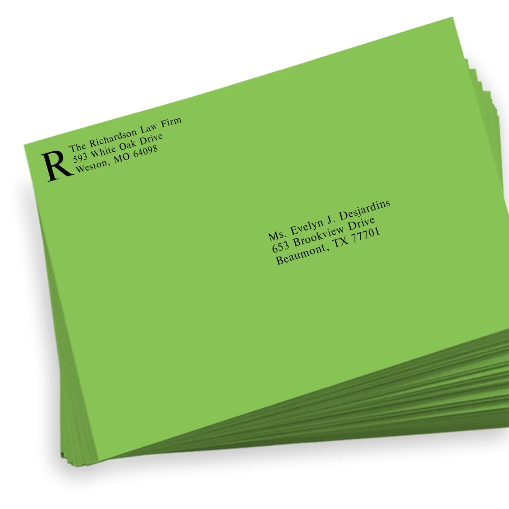 LUXPaper 9 x 12 Inch Booklet Envelopes - Limelight Green - 80lb Text Weight - Pack of 250 - Perfect for Wedding Invitations, Business Mailers & Greeting Cards