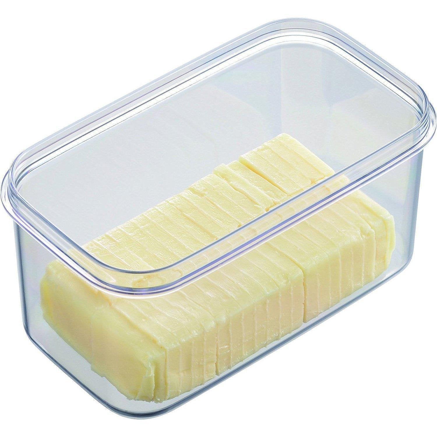 Akebono ST 3006 Butter Dish with Built-in Cutter - Airtight Butter Keeper for Freshness - Perfect for Kitchen, Dining Table & Breakfast Serving