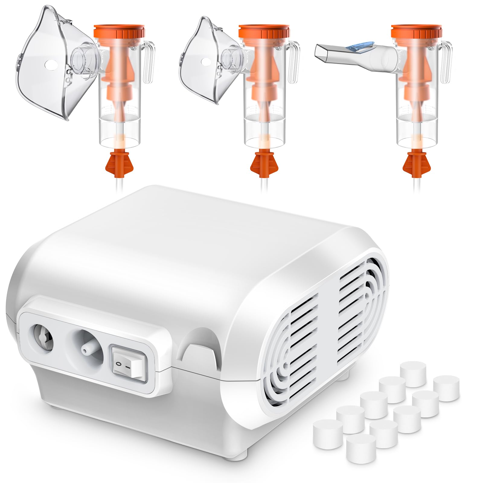 Portable Nebulizer Machine for Adults & Kids - Quiet Compressor Nebulizer with Complete Kit for Asthma, COPD & Respiratory Relief - Perfect for Home, Travel & Emergency Use
