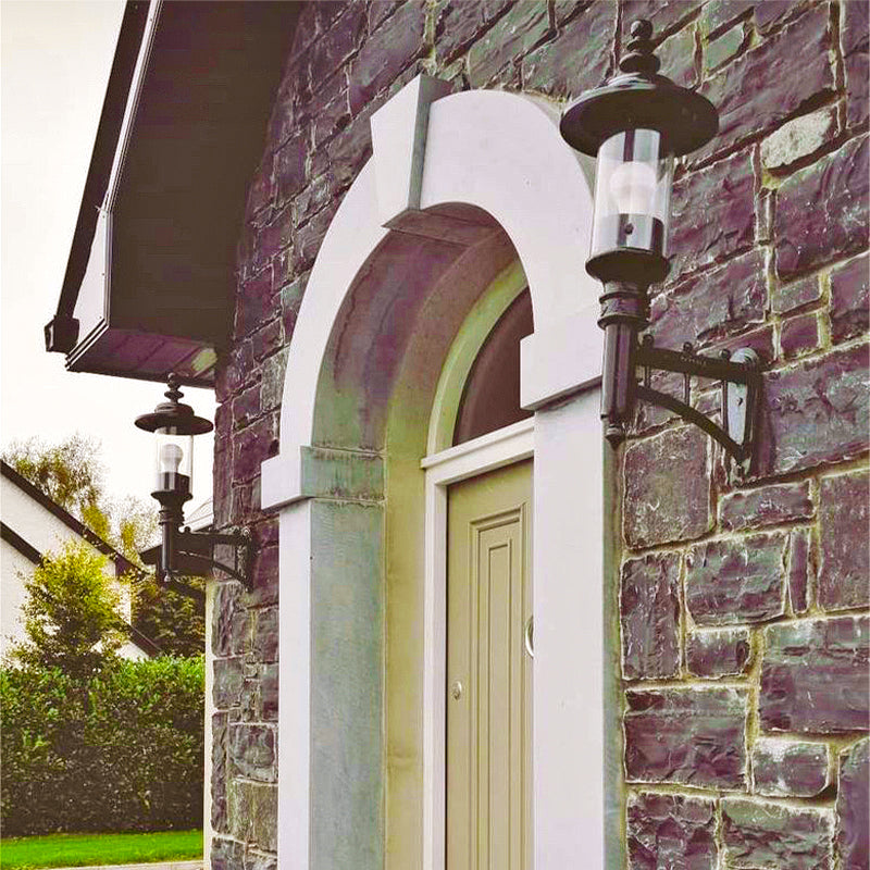 Crossley 1Lt Outdoor Wall Light - Cast Iron Black Exterior Sconce - Waterproof IP65 - for Porch, Garden, Patio Lighting