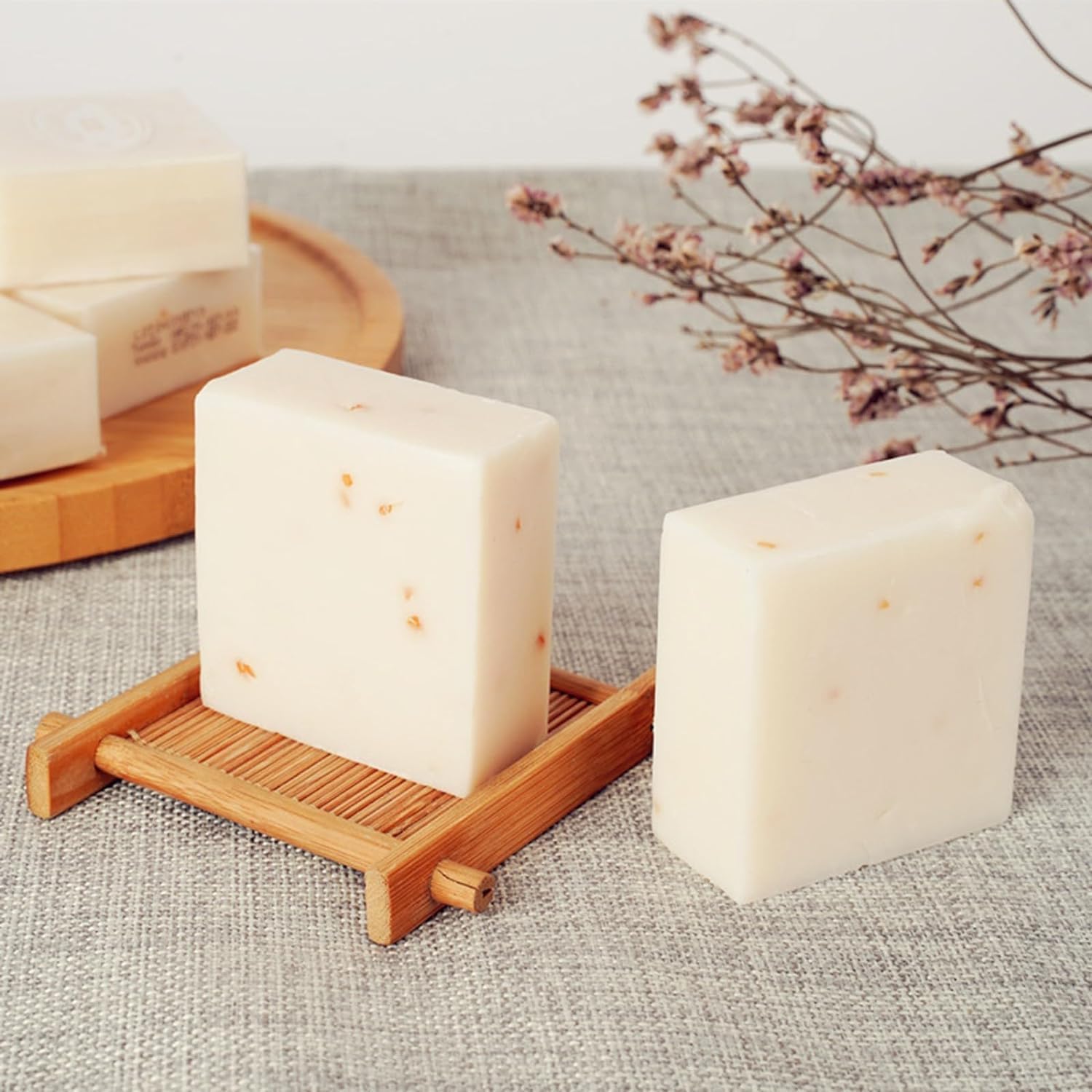 Thai Rice Milk Soap Bar for Face & Body - Natural Brightening & Exfoliating, 4-Pack | Gentle Cleansing for Glowing Skin, Perfect for Daily Use & Sensitive Skin Care