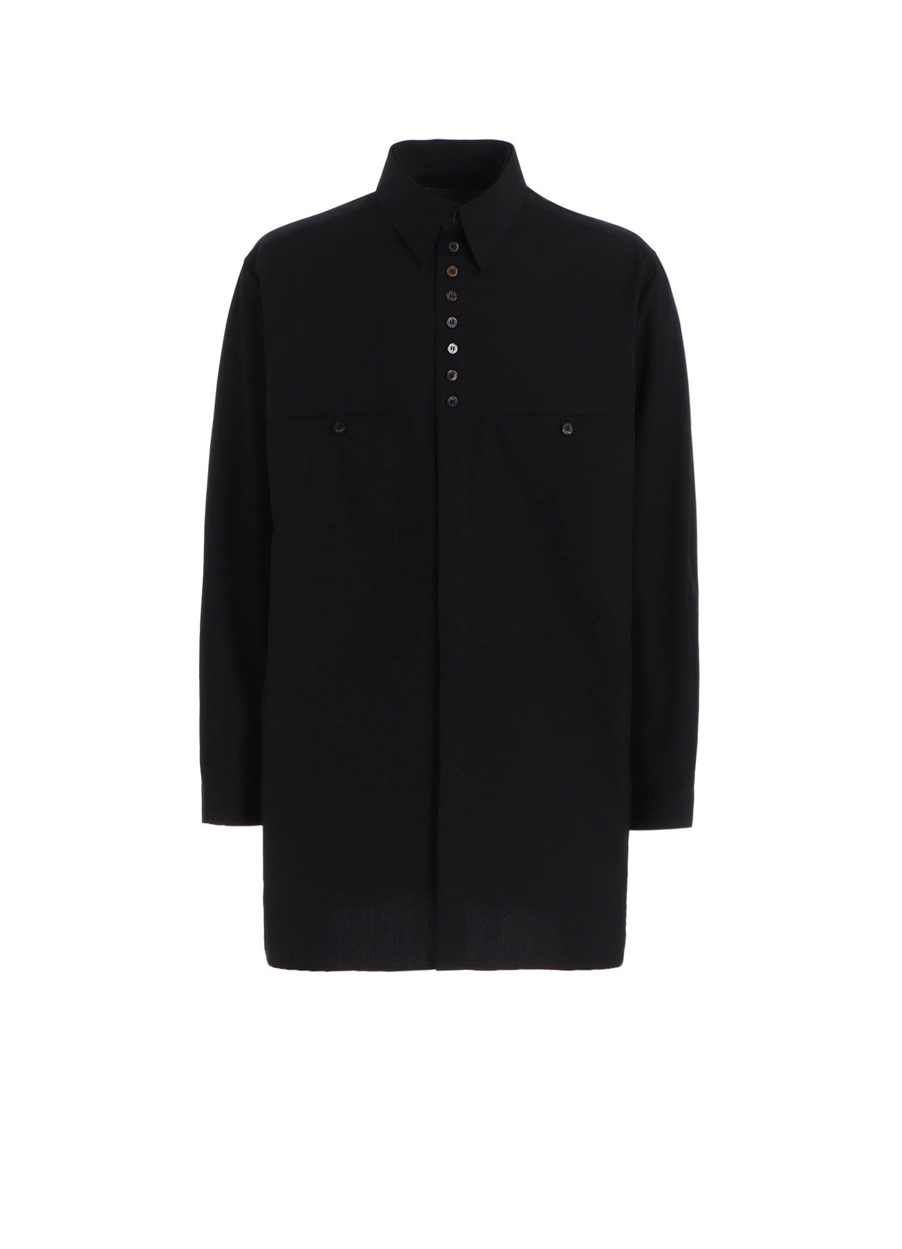 100% Cotton Broad Button-Down Shirt with Detachable Collar - Classic Office & Casual Wear for Men