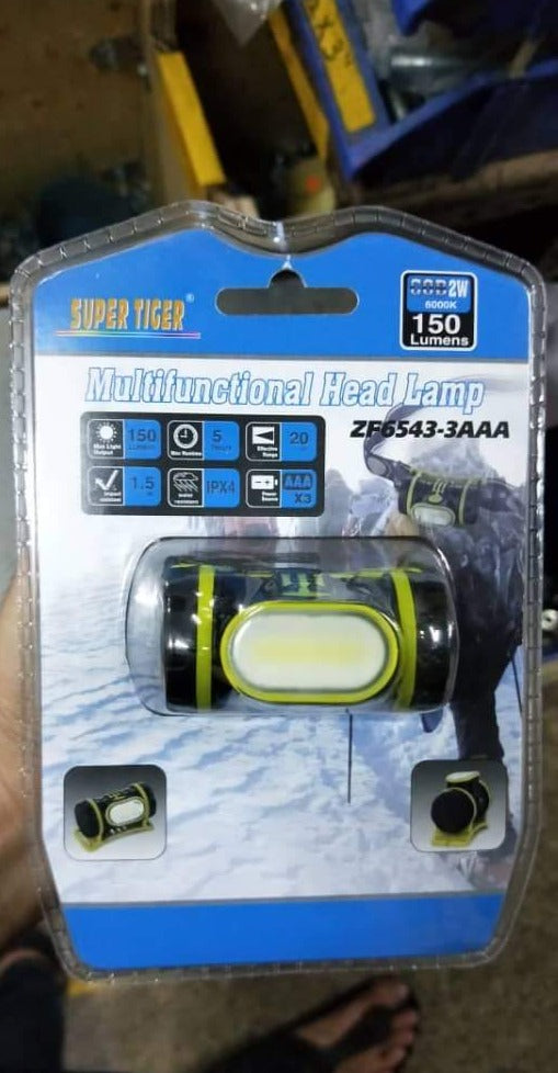 Aiko (Super Tiger) 150 Lumens Head Light | Model : LED ZF6543 (ZF6543 3AAA)