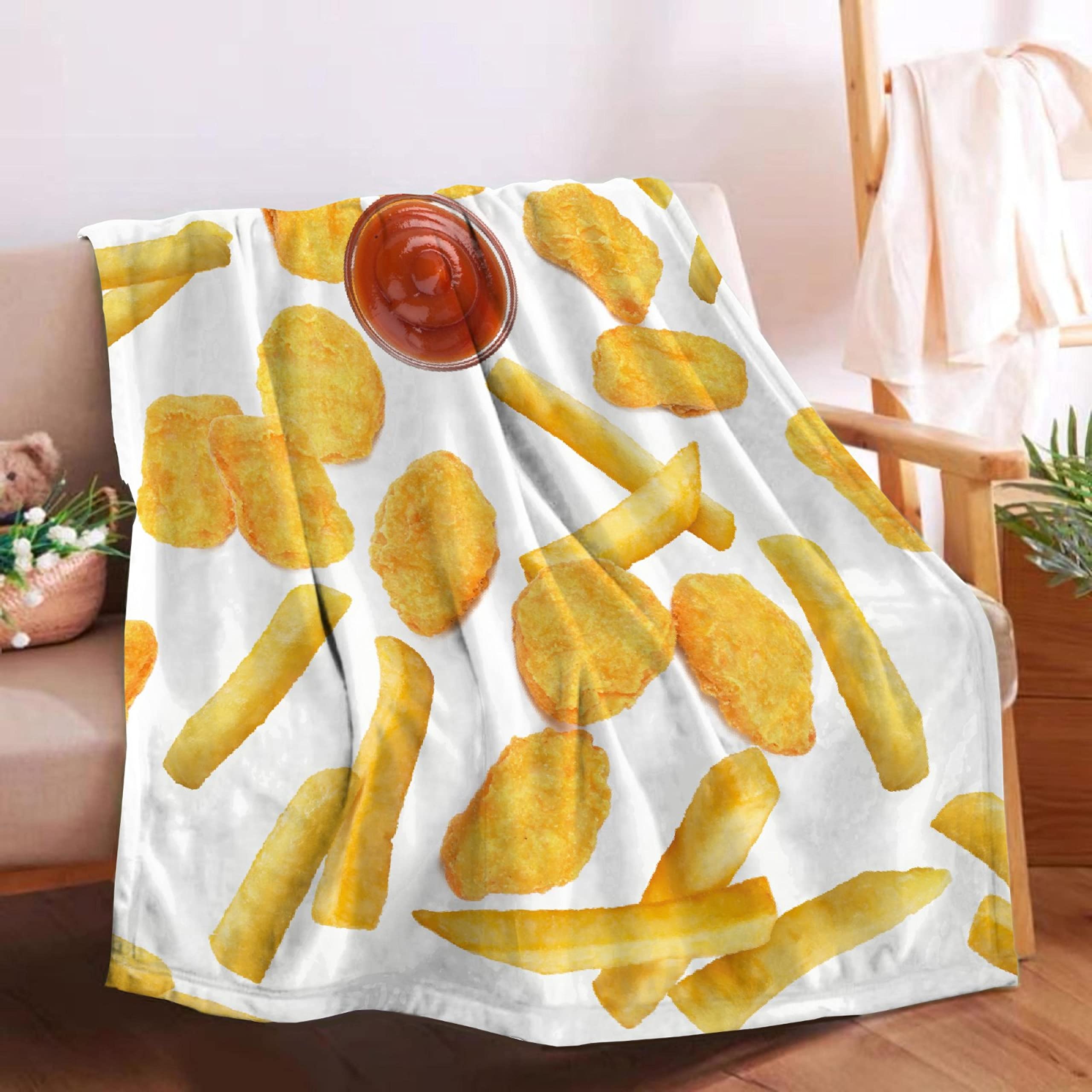 Super Soft Chicken Nuggets & French Fries Blanket - 80