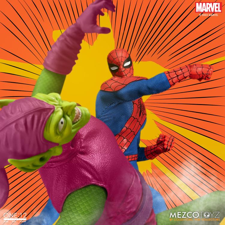 Mezco One:12 Collective Green Goblin Action Figure - Premium 6-Inch Marvel Collectible for Display & Role Play - Perfect for Comic Fans & Collectors