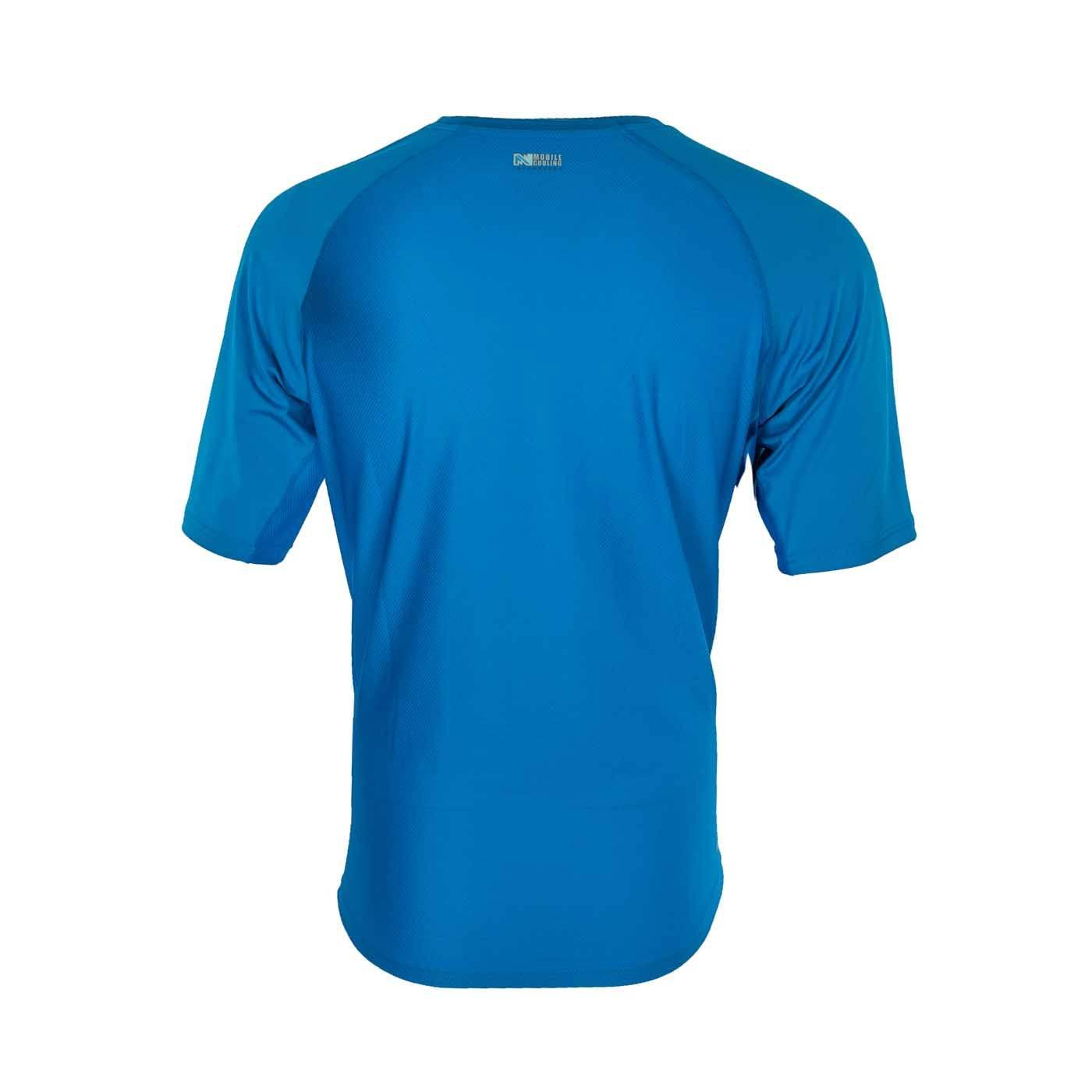 Men's Cooling Shirt - Breathable Quick-Dry Performance T-Shirt for Summer & Workout - Lightweight Moisture Wicking Blue Athletic Top for Running, Gym & Outdoor Activities