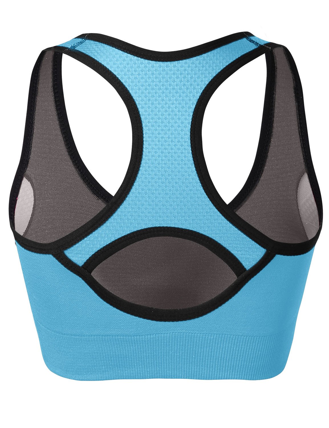 Women's Seamless Padded Racerback Sports Bras - Breathable Workout Tops for Yoga, Gym, Running & Fitness | Supportive Strappy Design for High-Intensity Training & Active Lifestyle