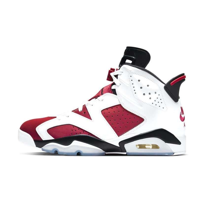 Air Jordan 6 Retro White Carmine Black 2021 - Men's Basketball Shoes for Casual Wear & Sneaker Collection | Perfect for Street Style & Sports Enthusiasts