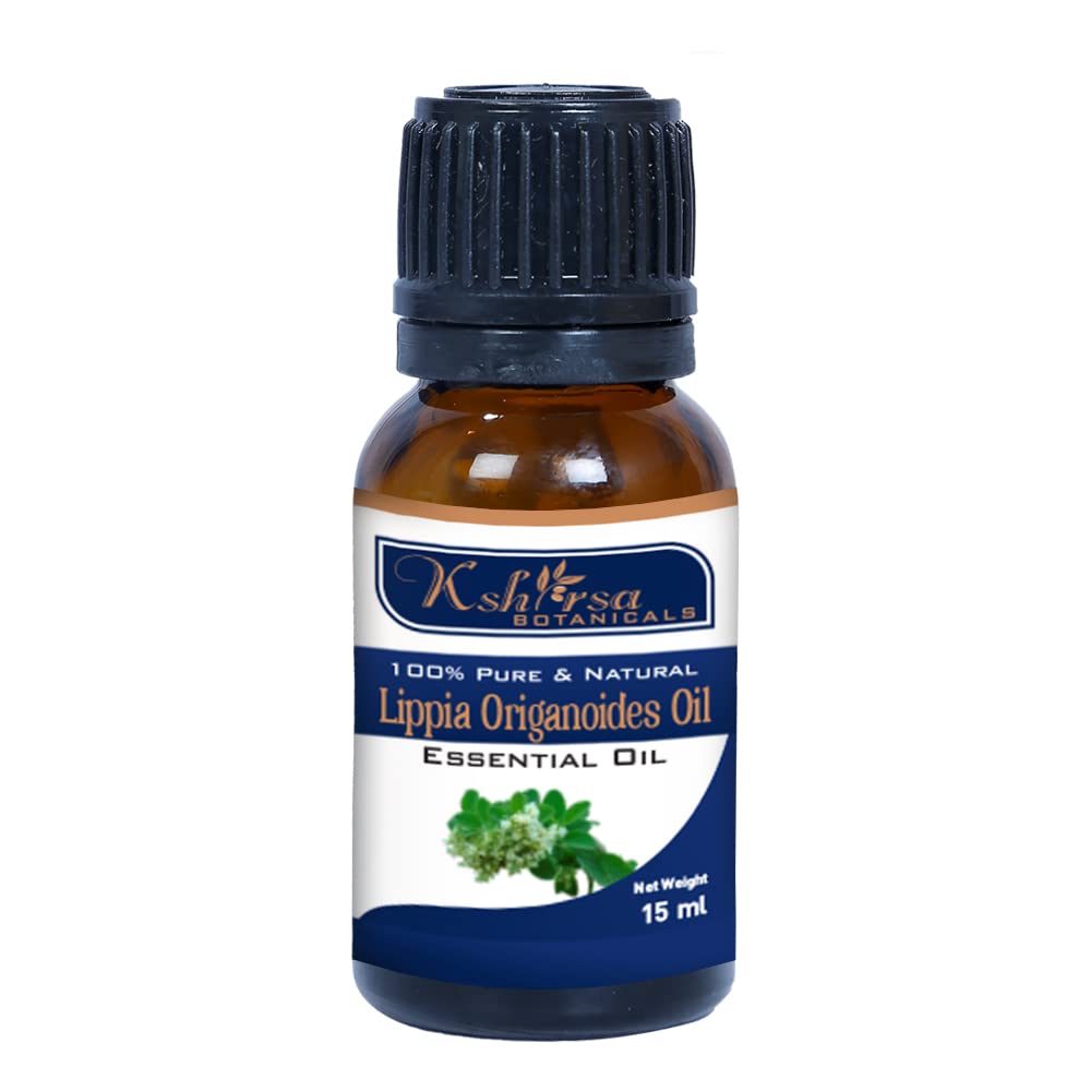 Organic Lippia Origanoides Essential Oil - 100% Pure Natural Oil for Skin Care, Hair Growth & Aromatherapy (15ml) | Face Moisturizer, Scalp Treatment & Diffuser Blends