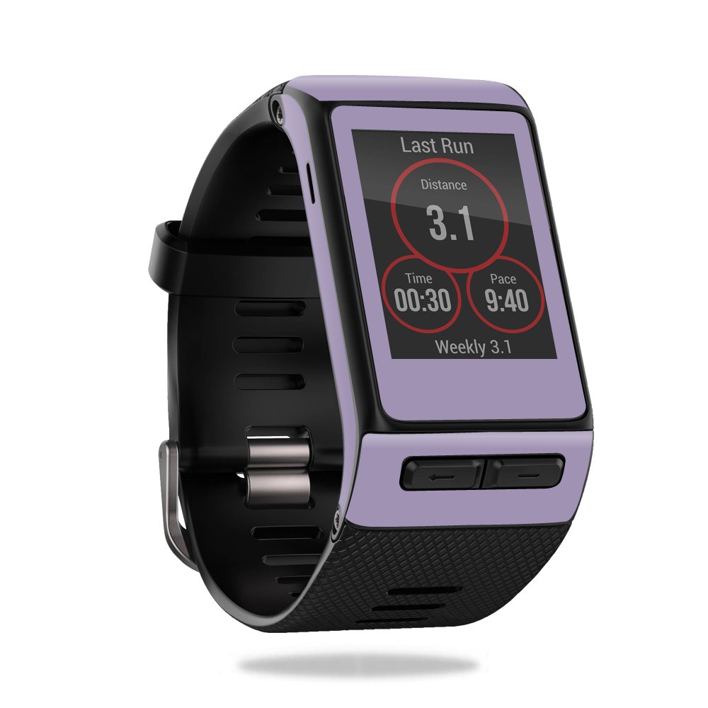 Garmin Vivoactive HR Skin Wrap - Solid Lavender Protective Vinyl Decal Cover | Durable, Customizable & Easy to Apply | Made in USA | Perfect for Workouts, Running & Outdoor Activities