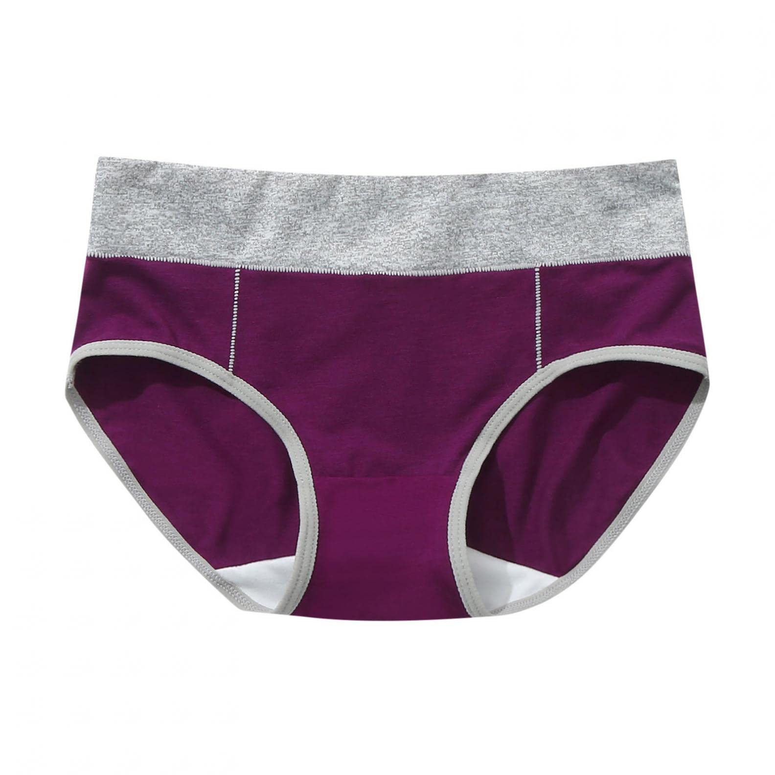 5 Pack Women's High Waisted Cotton Underwear - Full Coverage Seamless Bikini Panties Multipack - Soft Breathable Everyday Wear for Work, Yoga & Lounge
